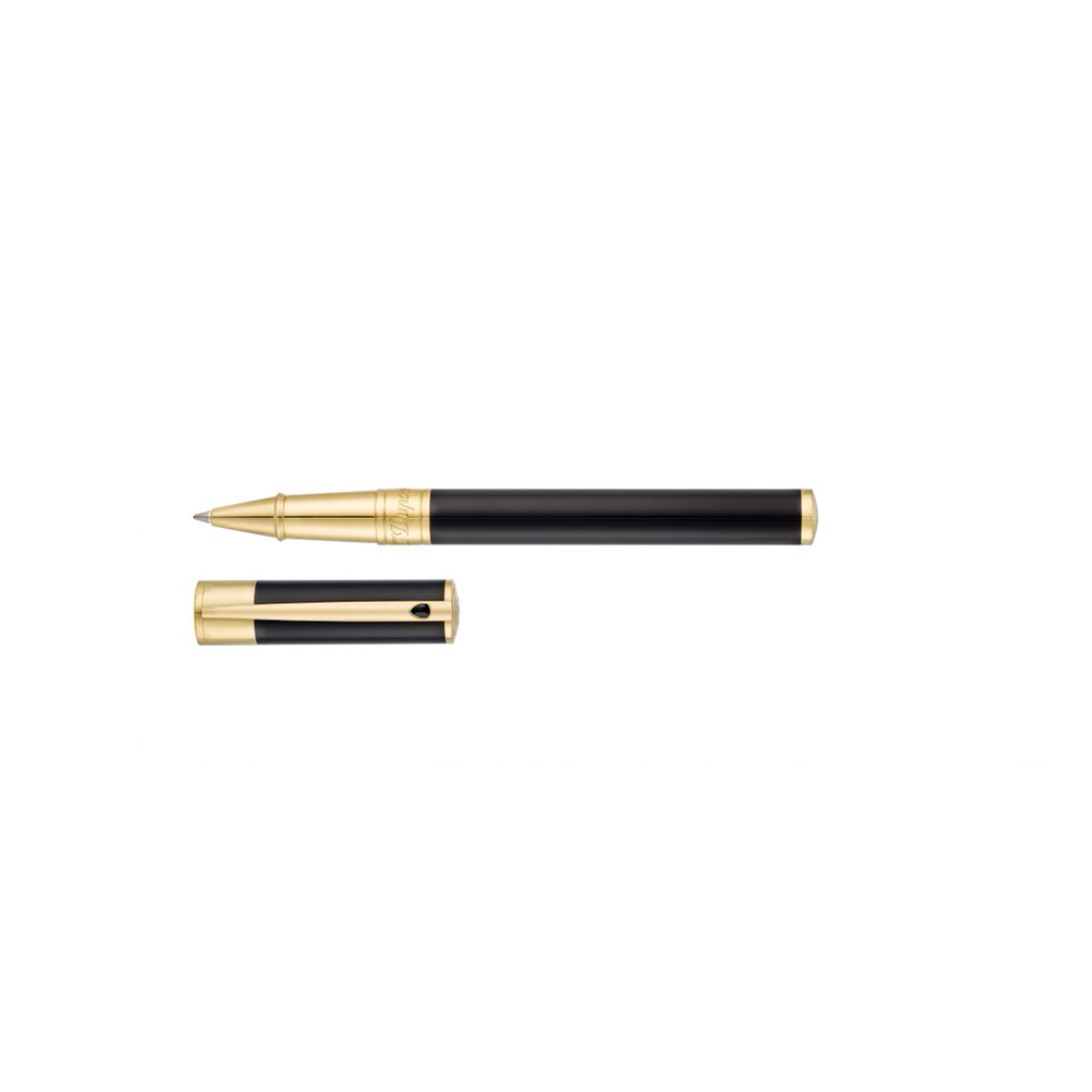 S.T. Dupont DInitial Rollerball Pen Black & Gold Transition Store