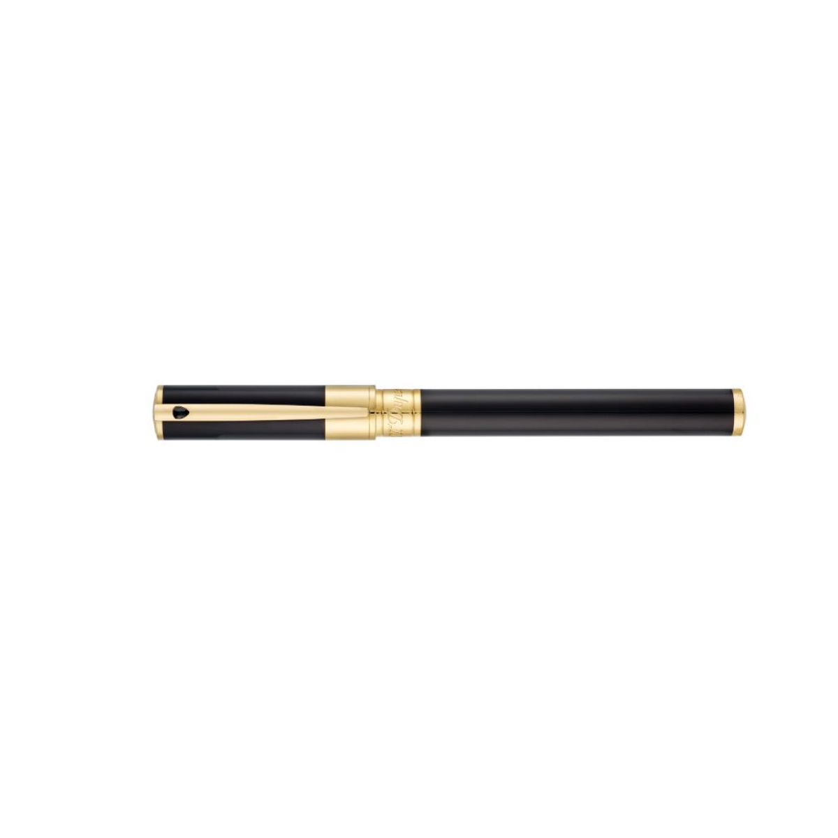 S.T. Dupont DInitial Rollerball Pen Black & Gold Transition Store