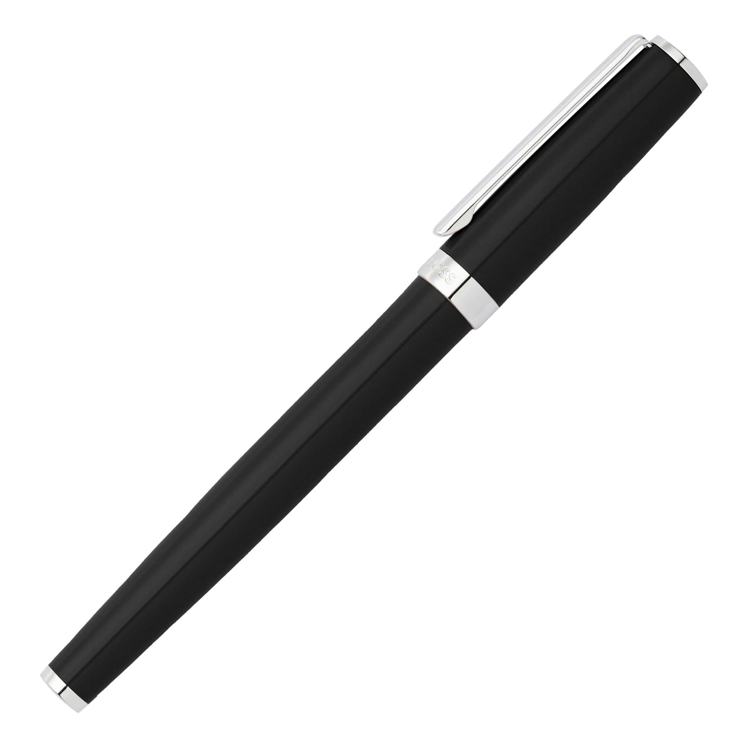 HUGO BOSS Penna Roller Gear Icon – Design Elegante Nero, Scrittura Fluida Per Ufficio E Regalo Uomo Di Classe
