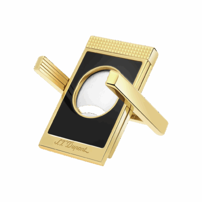 S.T. Dupont Cigar Cutter Stand - Black & Gold