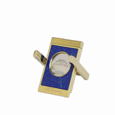 S.T. Dupont Limited Edition Partagas Cigar Cutter & Stand - Gold