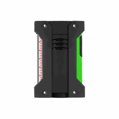 S.T.Dupont Defi Extreme Lighter - Matte Black & Neon Green