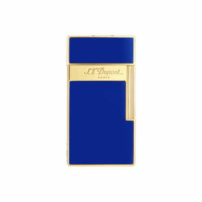 S.T. Dupont Biggy Lighter - Blue & Golden