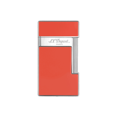 S.T. Dupont Slimmy Lighter - Coral & Chrome