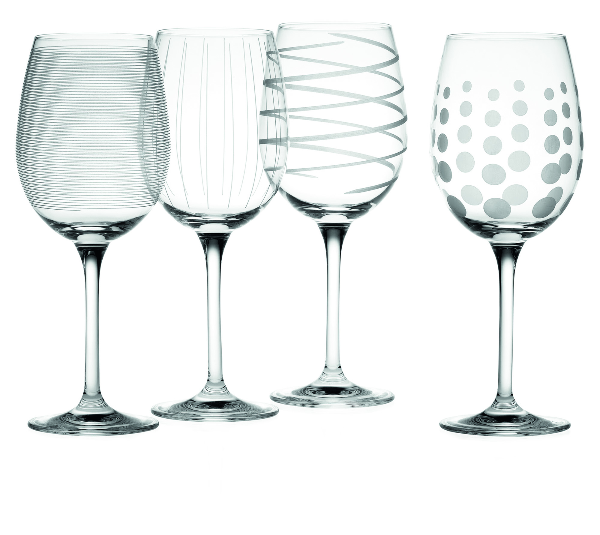 Mikasa 4 x 450ml Crystal White Wine Glasses