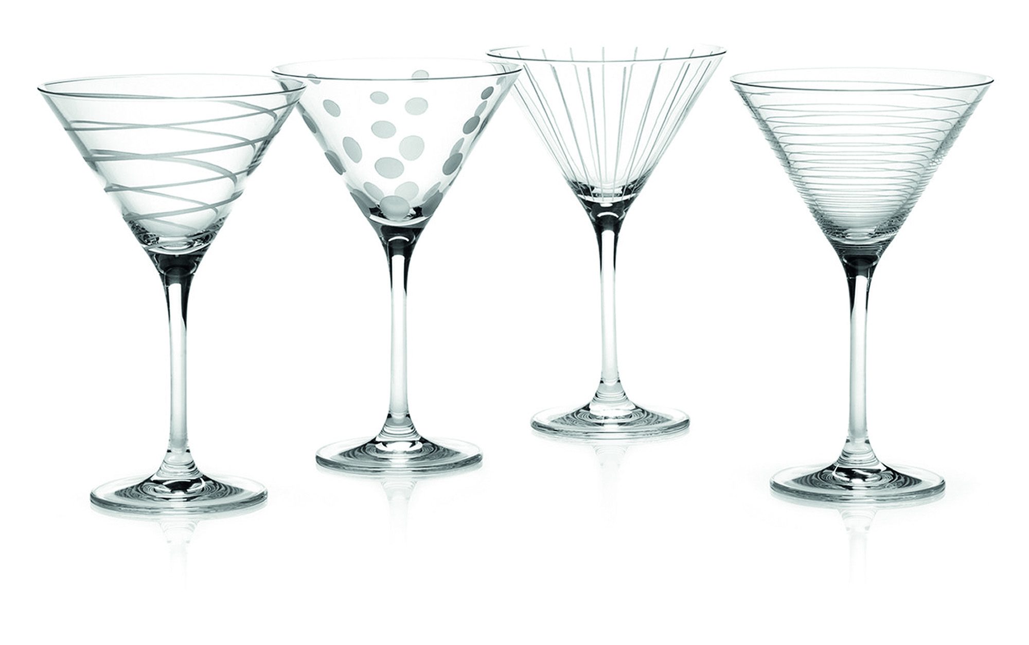 Mikasa 4 x 290ml Crystal Martini Glasses