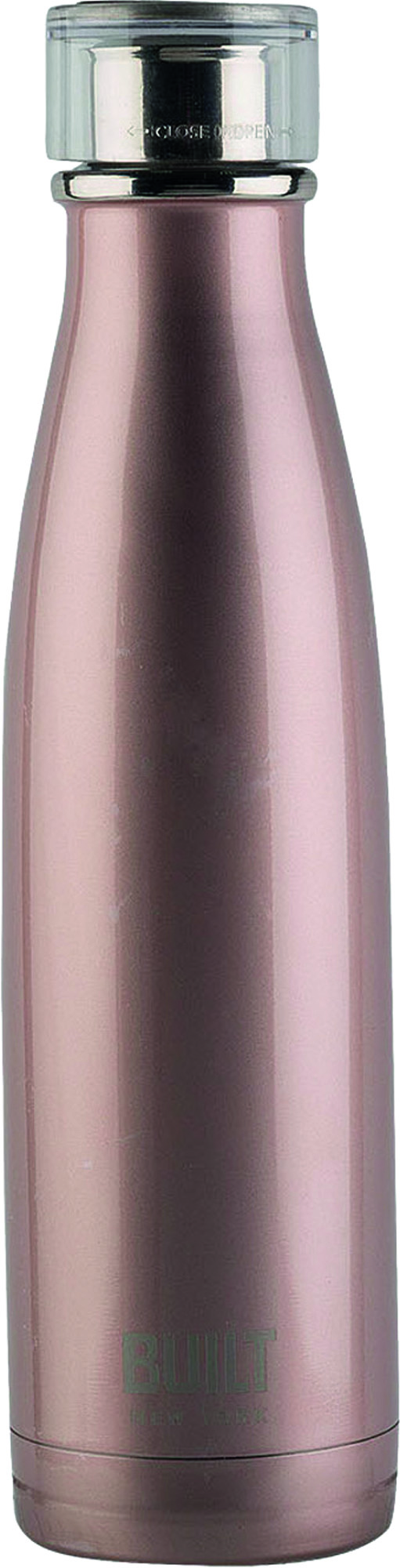 BUILT Perfect Seal 500ml Double Walled Stainless Steel Bottle - Rose Gold