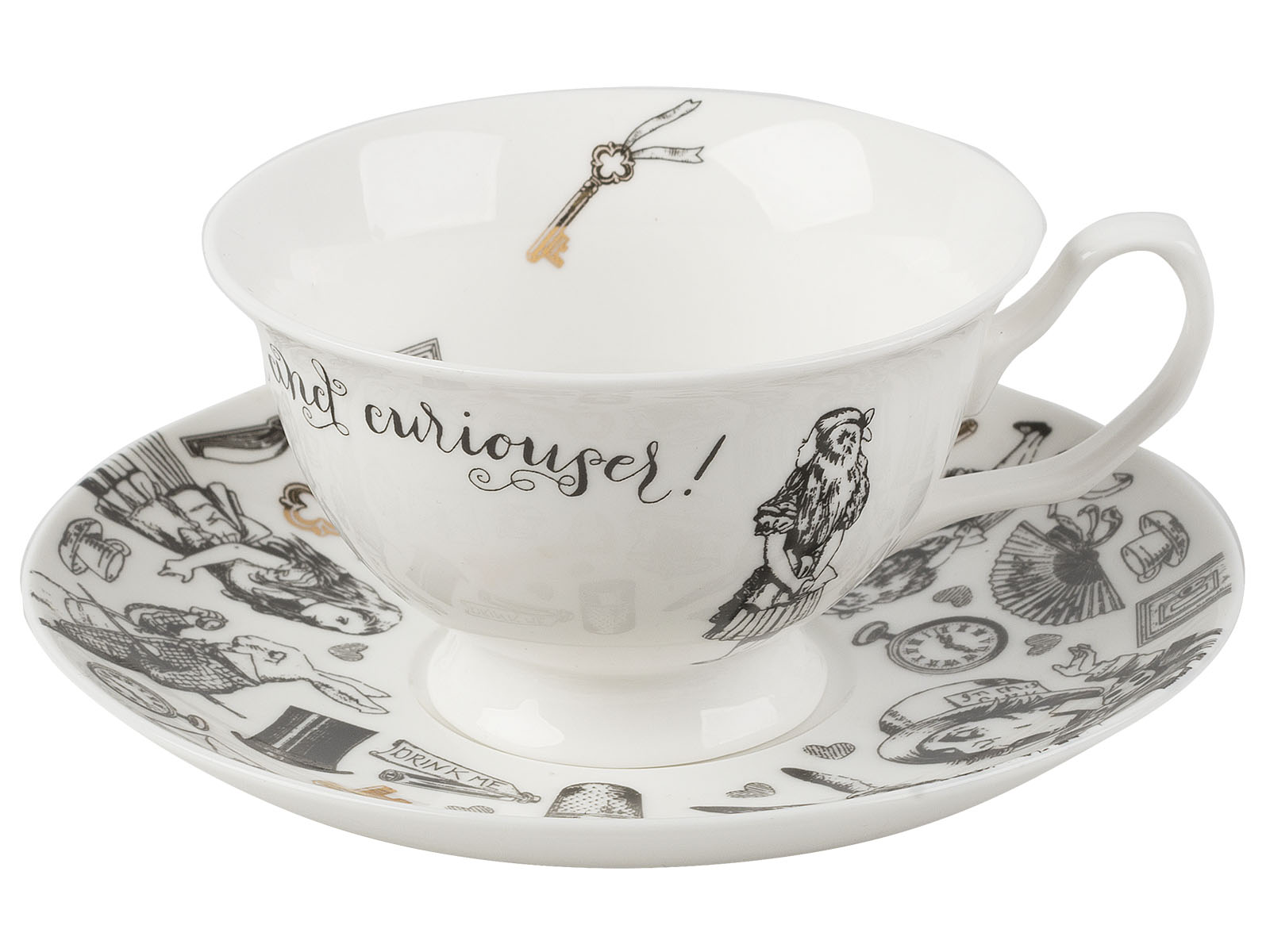 Victoria & Albert Alice In Wonderland Cup & Saucer Set