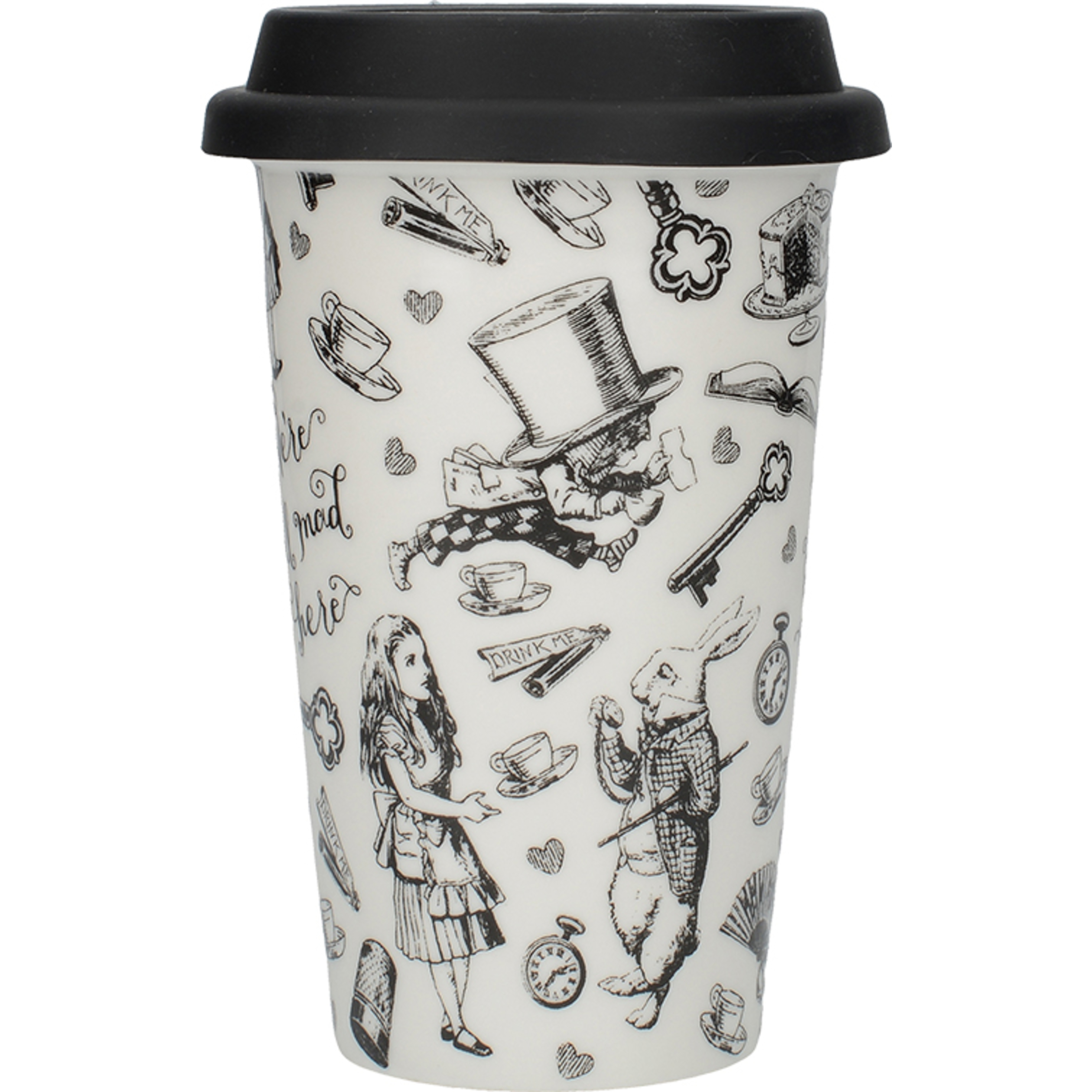 Victoria & Albert Alice In Wonderland 350ml Travel Mug