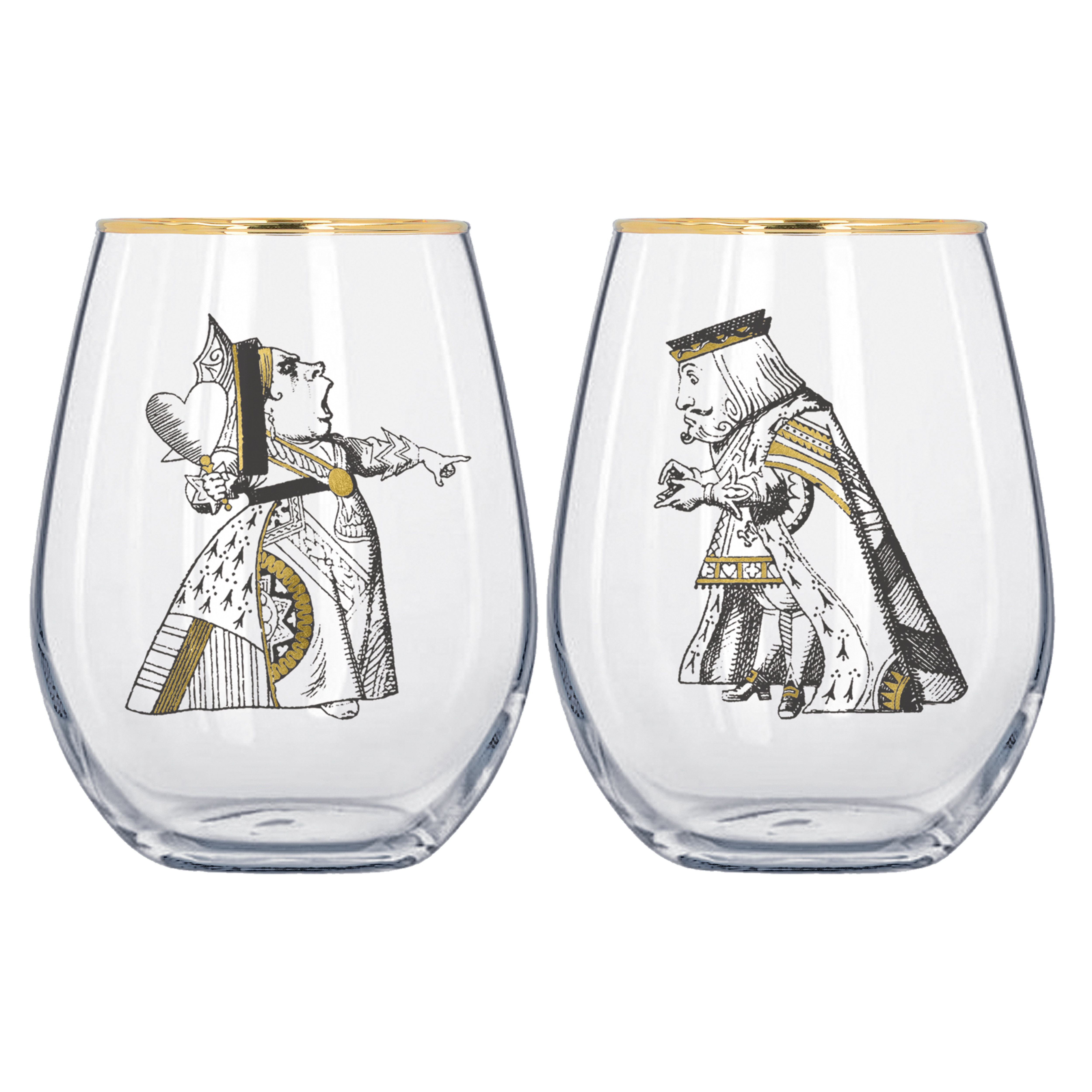 Victoria & Albert Alice in Wonderland 590ml His & Hers Tumblers