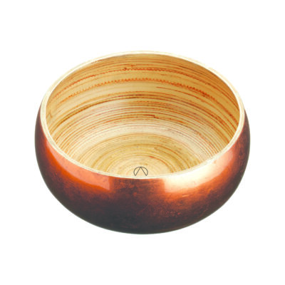 Artesa Copper 17cm Bamboo Serving Bowl