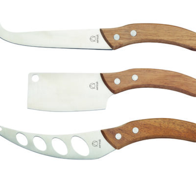 Artesa 3 Piece Stainless Steel Cheese Knife Set