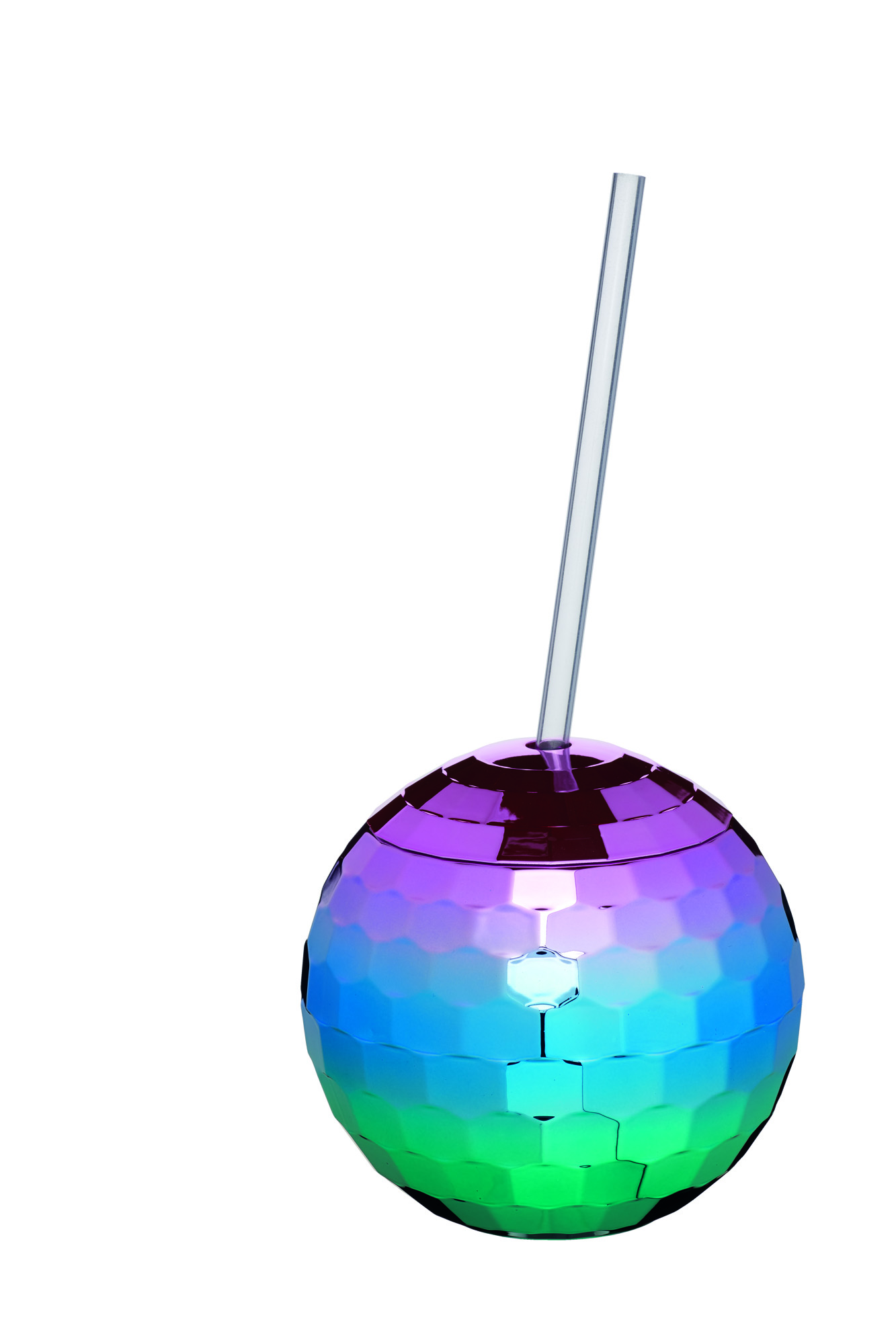 BarCraft Disco 560ml Drinks Bowl with Straw