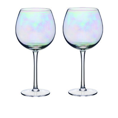 BarCraft 2 x 500ml Gin Glasses - Iridescent