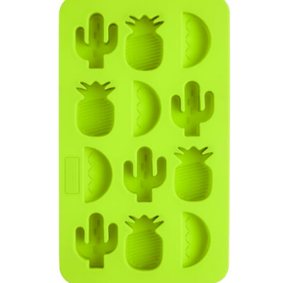 BarCraft Flexible Tropical Shape Ice Cube Tray
