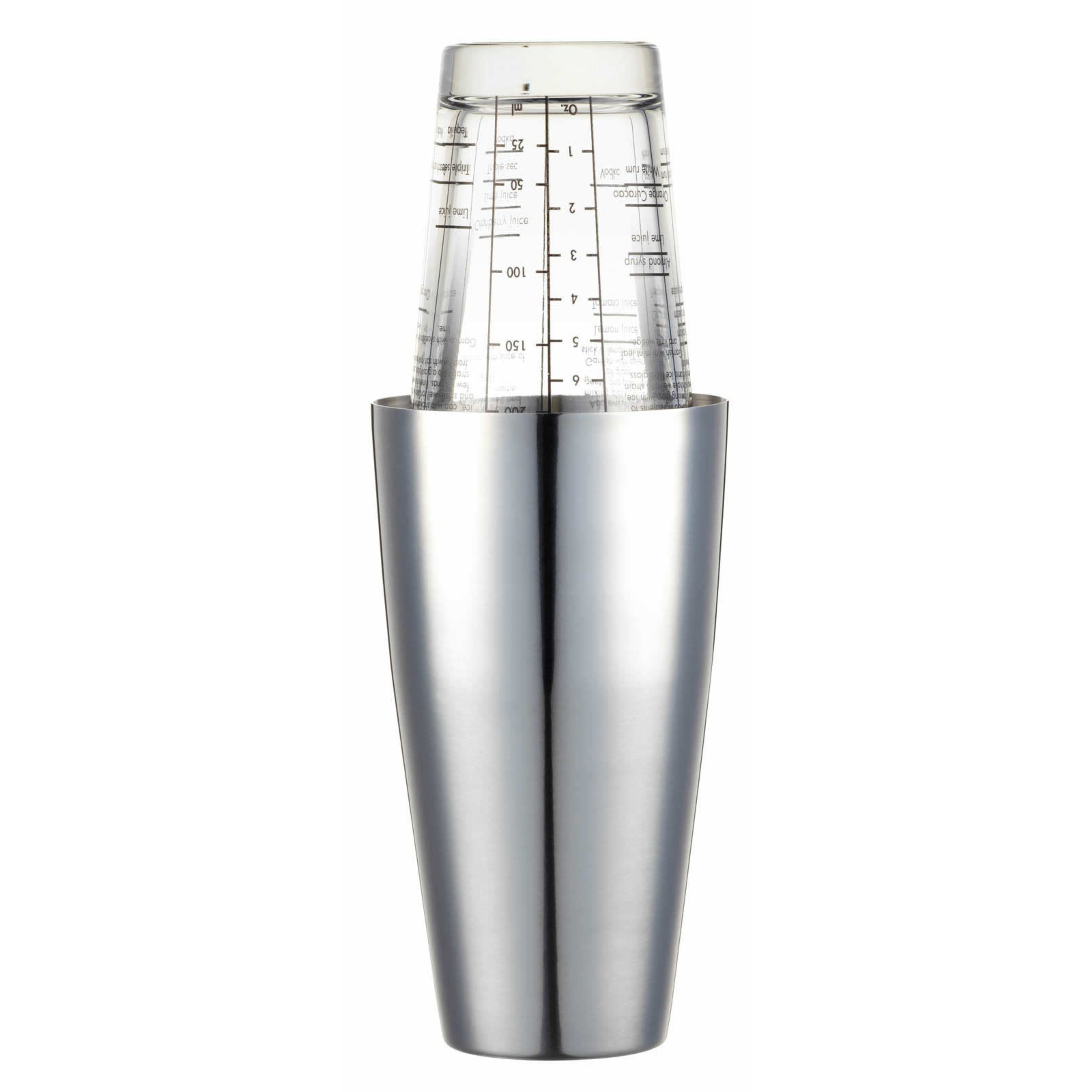BarCraft Traditional Boston 400ml Cocktail Shaker