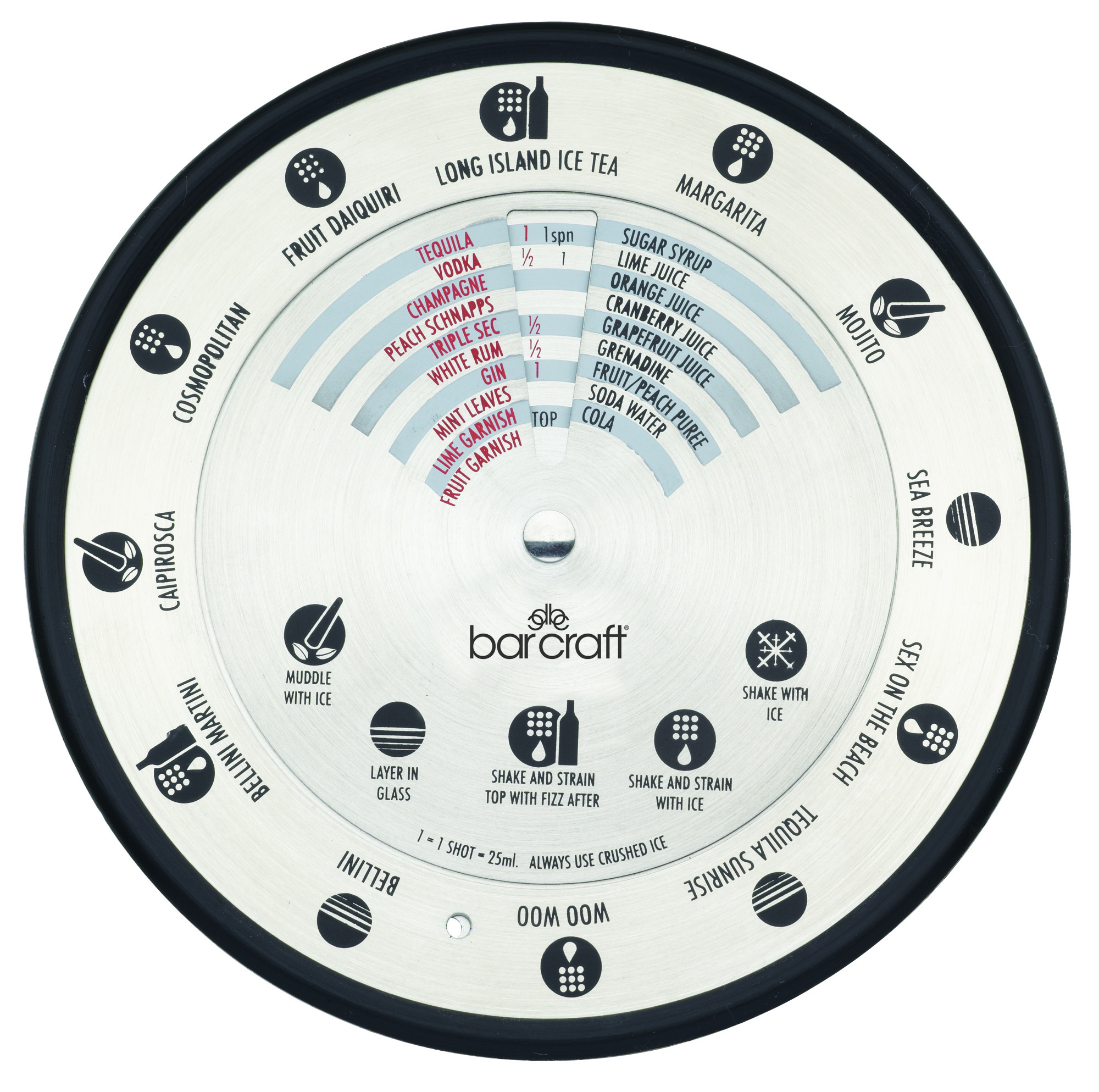 BarCraft Stainless Steel Cocktail Compass