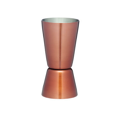 BarCraft 25 & 50ml Stainless Steel Dual Spirit Measure - Copper
