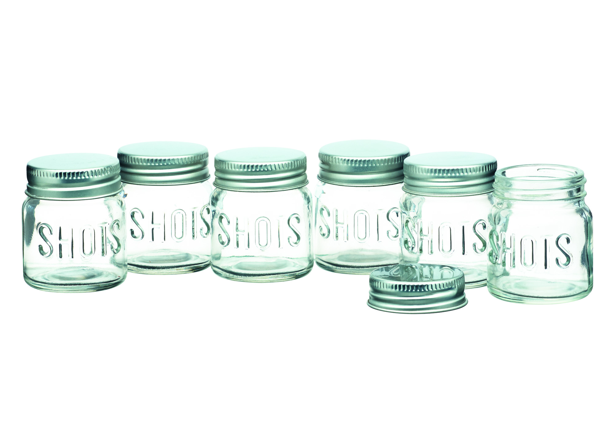 BarCraft 6 x 60ml Drinks Jars