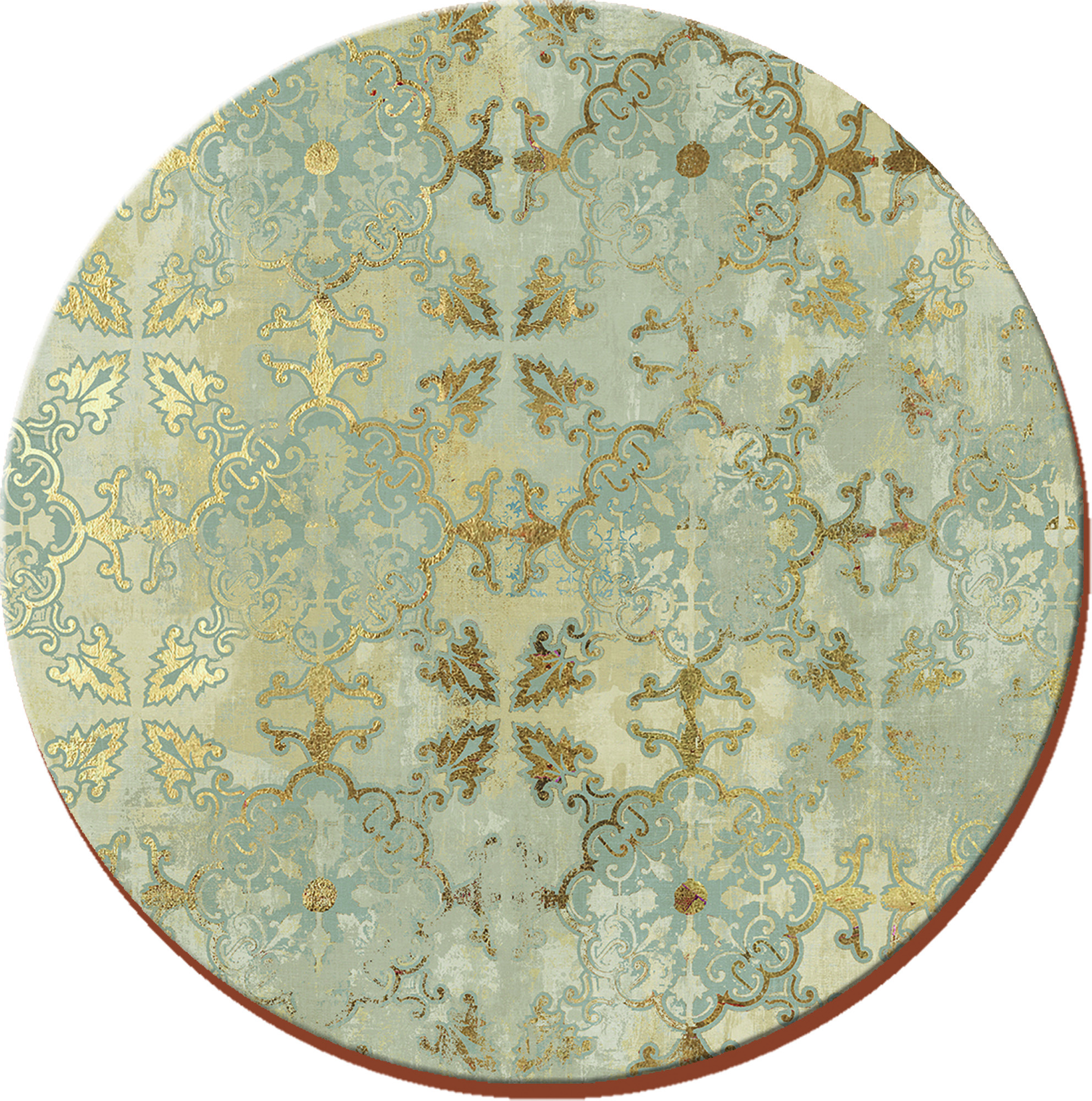 Creative Tops 4 x Round Placemats - Gold Impressions