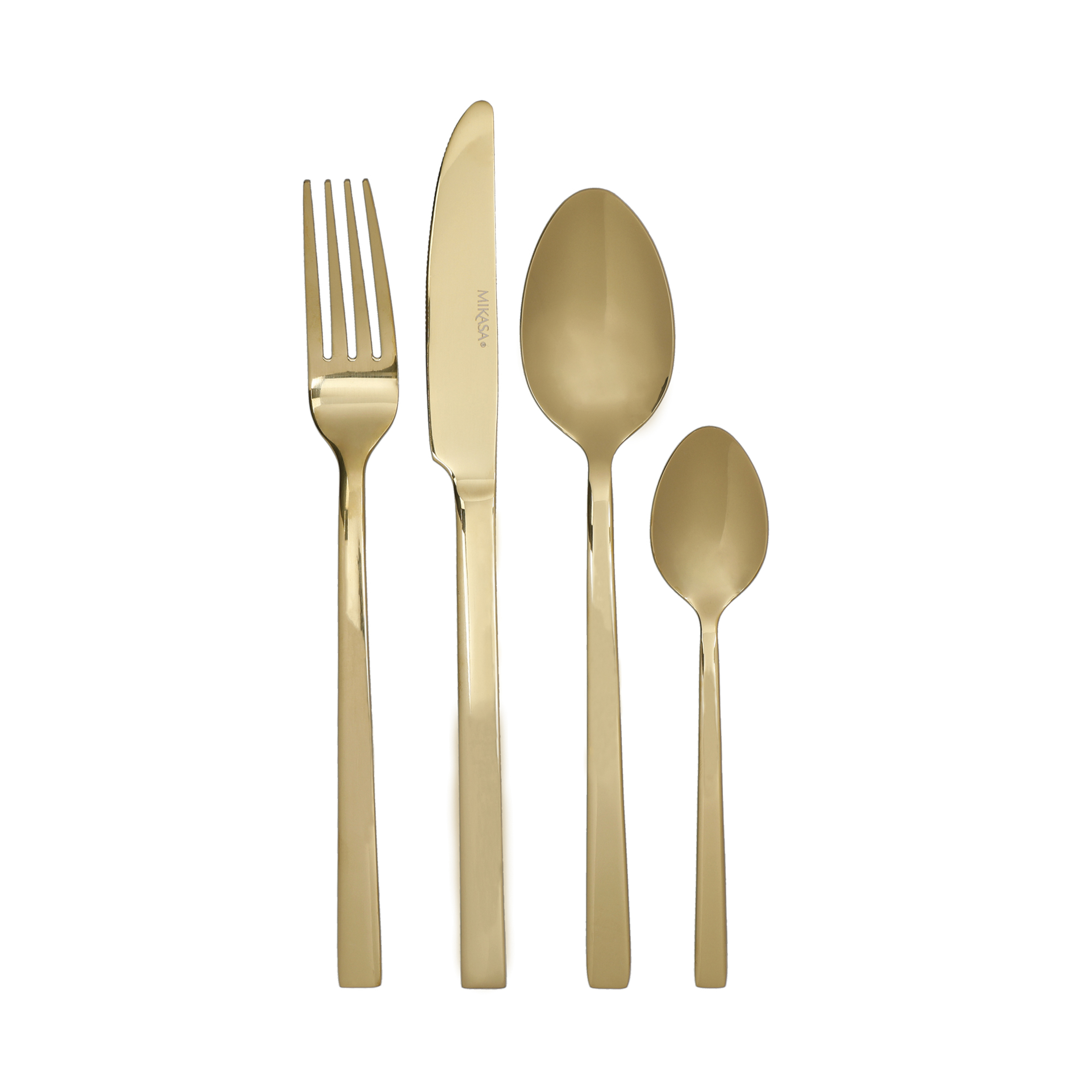 Mikasa Stainless Steel 16 Piece Cutlery Set - Gold Ciara Diseno