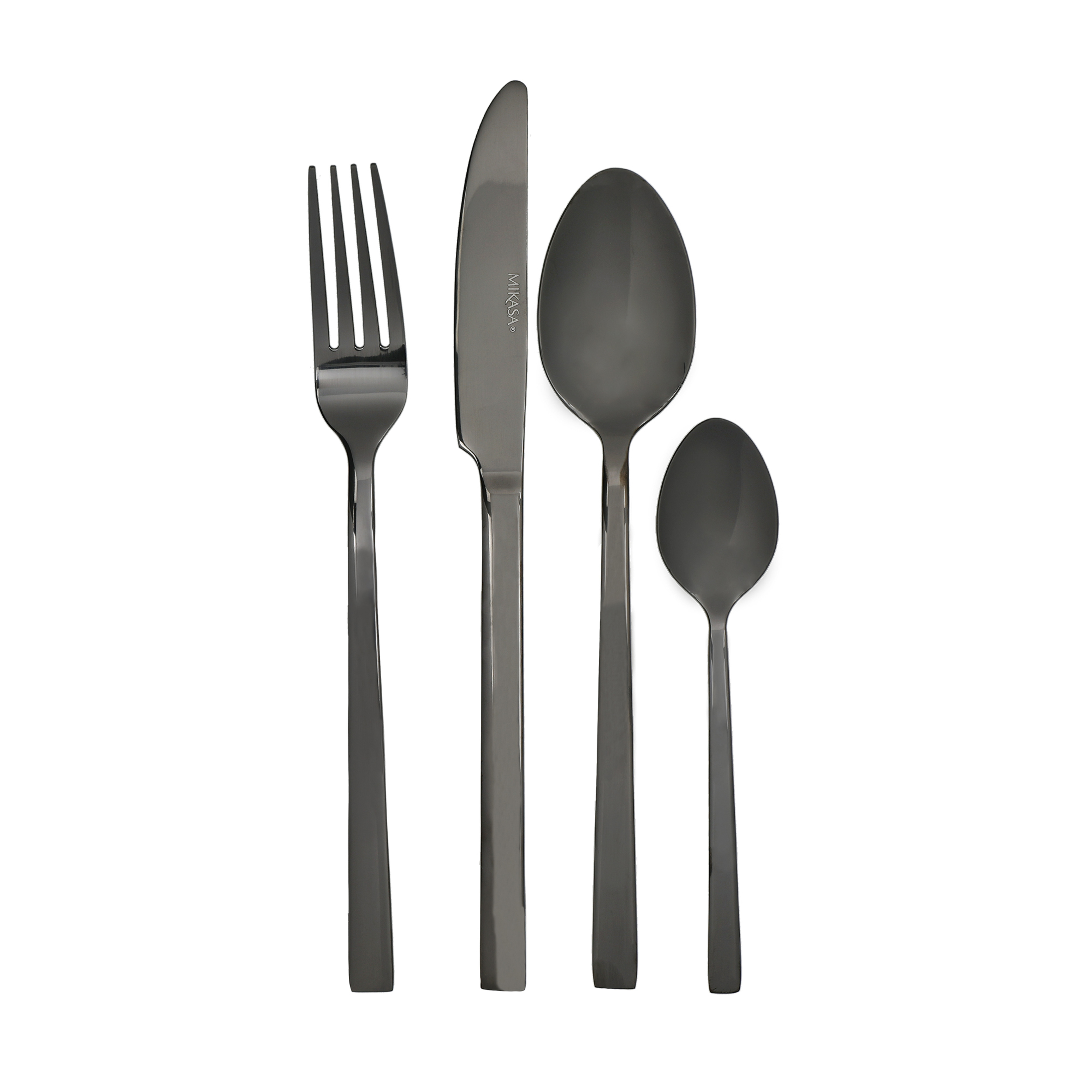 Mikasa Stainless Steel 16 Piece Cutlery Set - Black Ciara Diseno