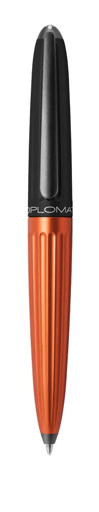 Diplomat Aero Ballpoint Pen - Black & Orange