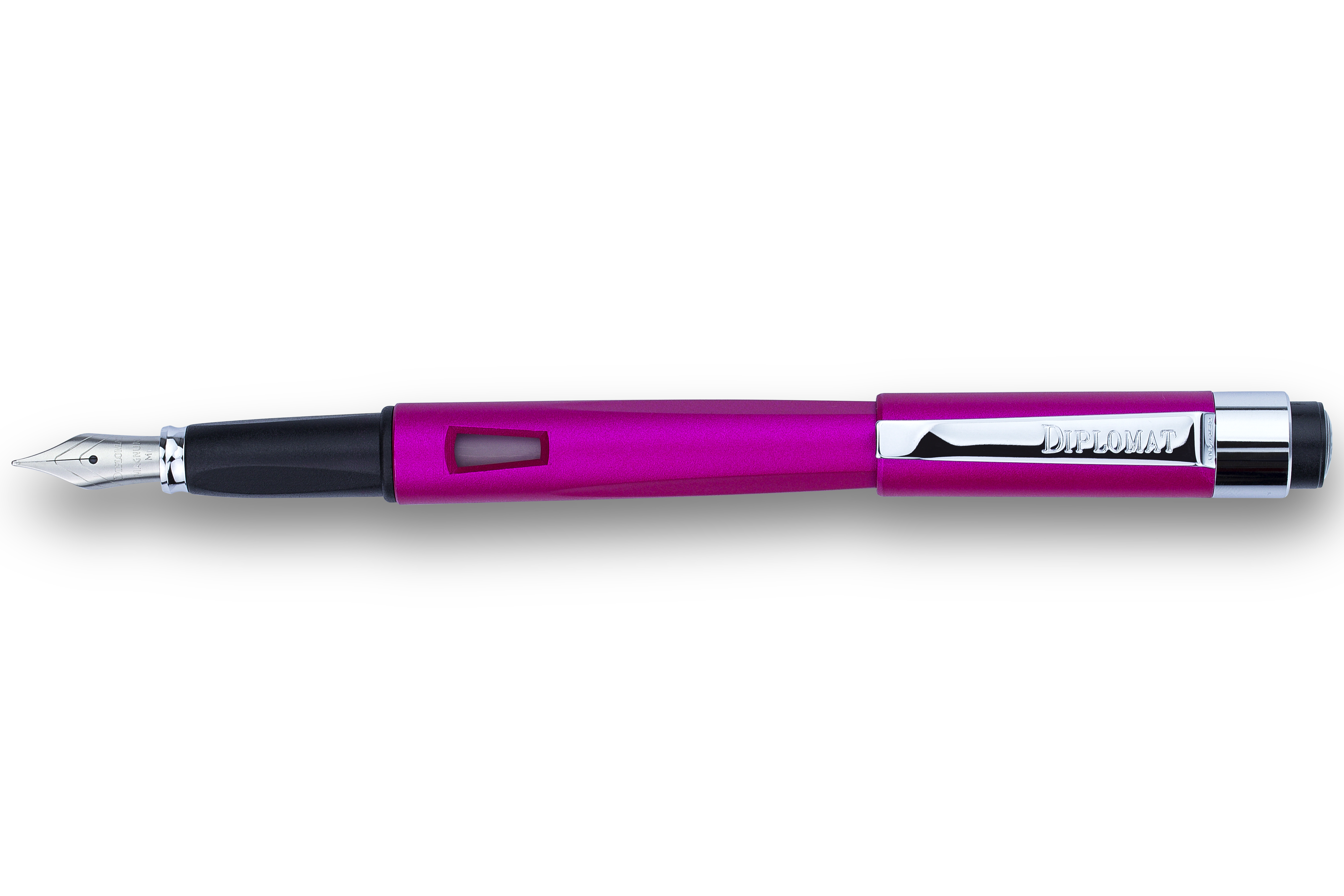 Diplomat Magnum Fountain Pen Hot Pink - Broad