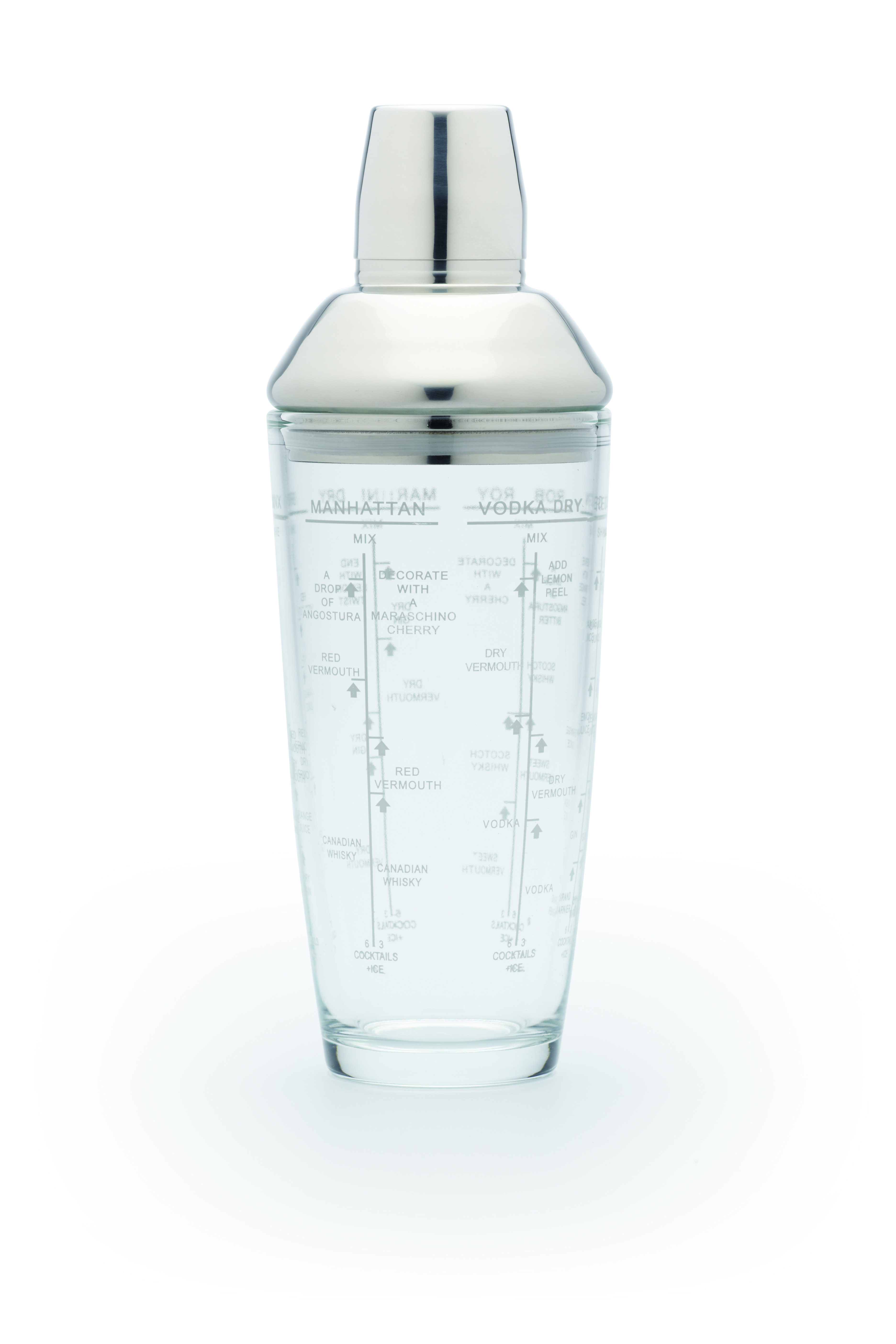 BarCraft Boston 700ml Glass Cocktail Shaker