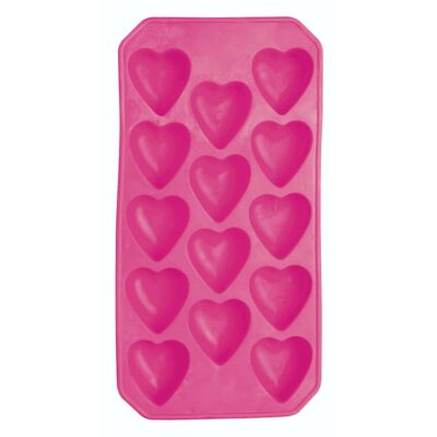 BarCraft Flexible Ice Cube Tray - Hearts