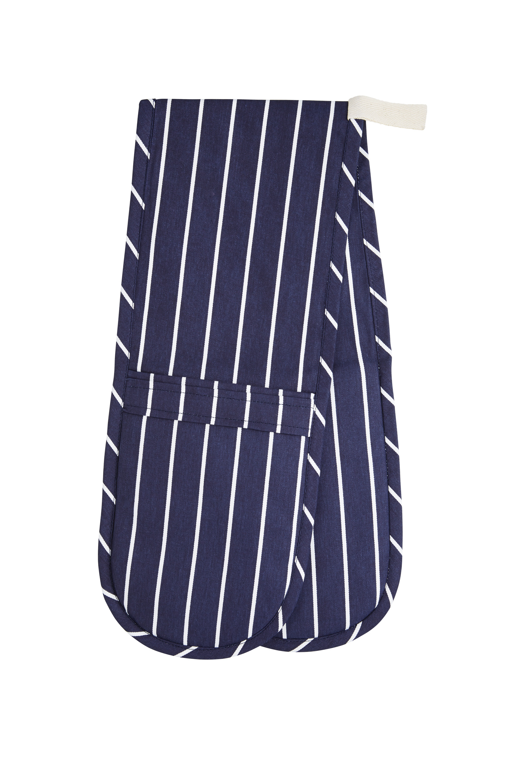 KitchenCraft Butchers Double Oven Glove - Blue Stripe