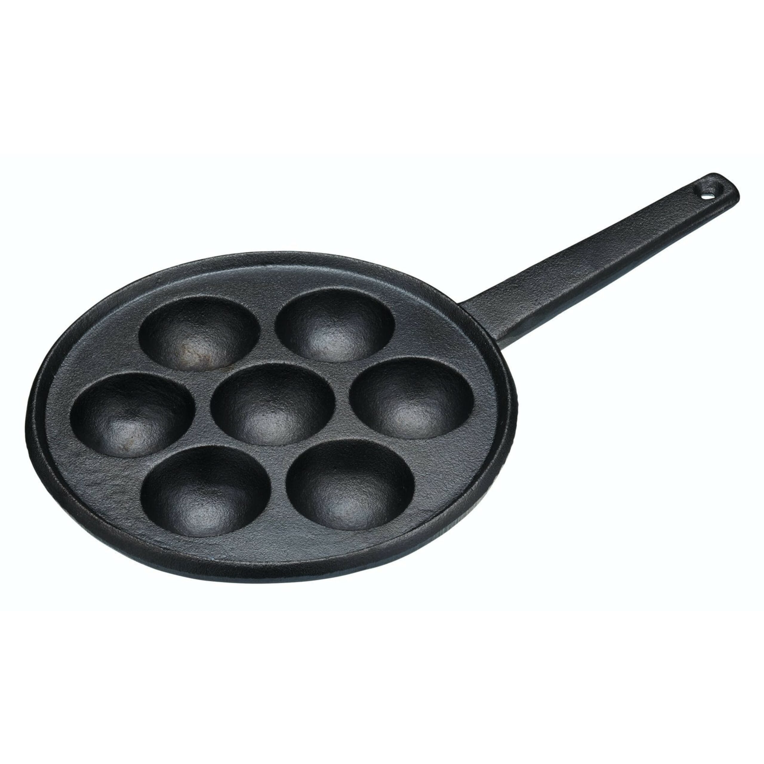 KitchenCraft Cast Iron Danish Pancake & Kuzhi Pan - 21cm