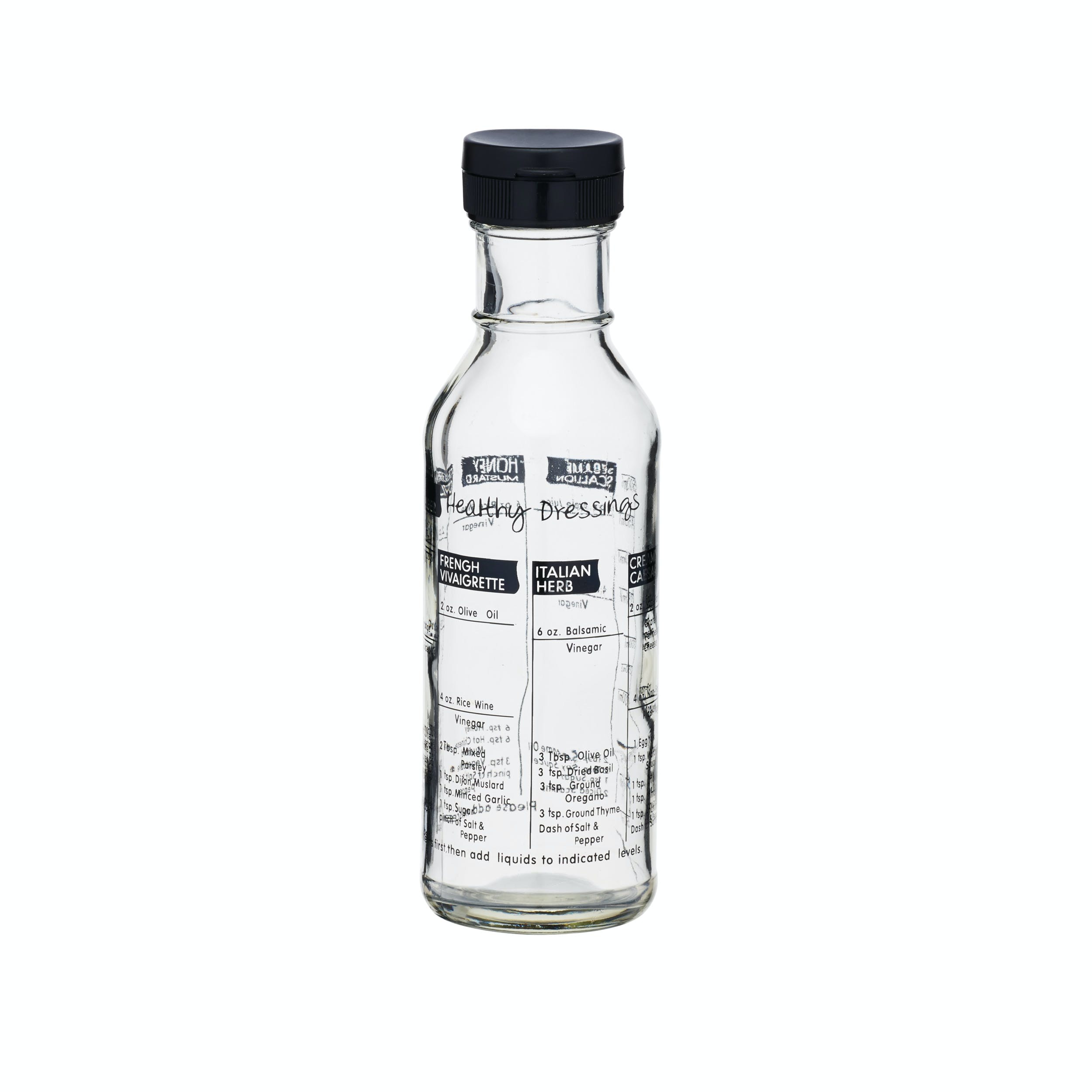 KitchenCraft Glass Salad Dressing Maker with Flip Top Closure