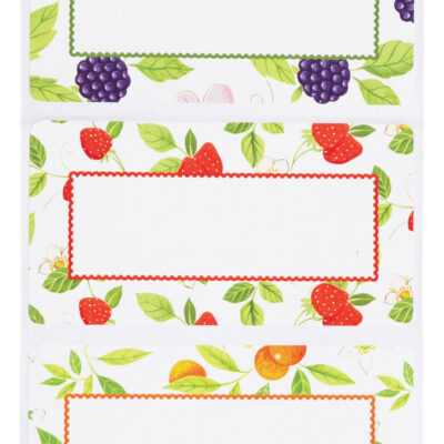 KitchenCraft Home Made 100 x Adhesive Preserve Jar Labels - Assorted