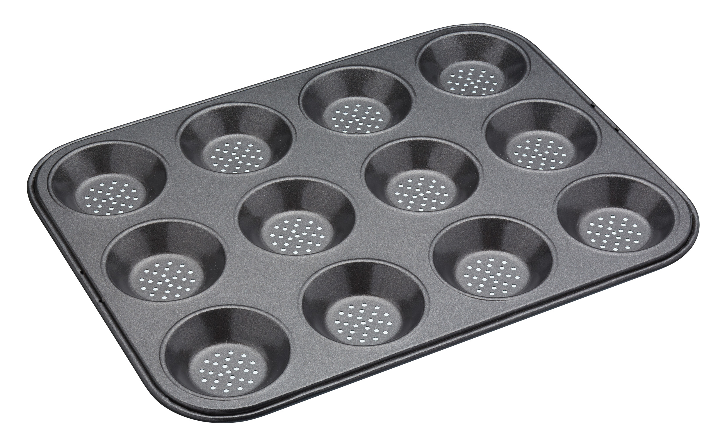 Masterclass Crusty Bake Non-Stick 12 Hole Baking Tray - 32 x 24cm
