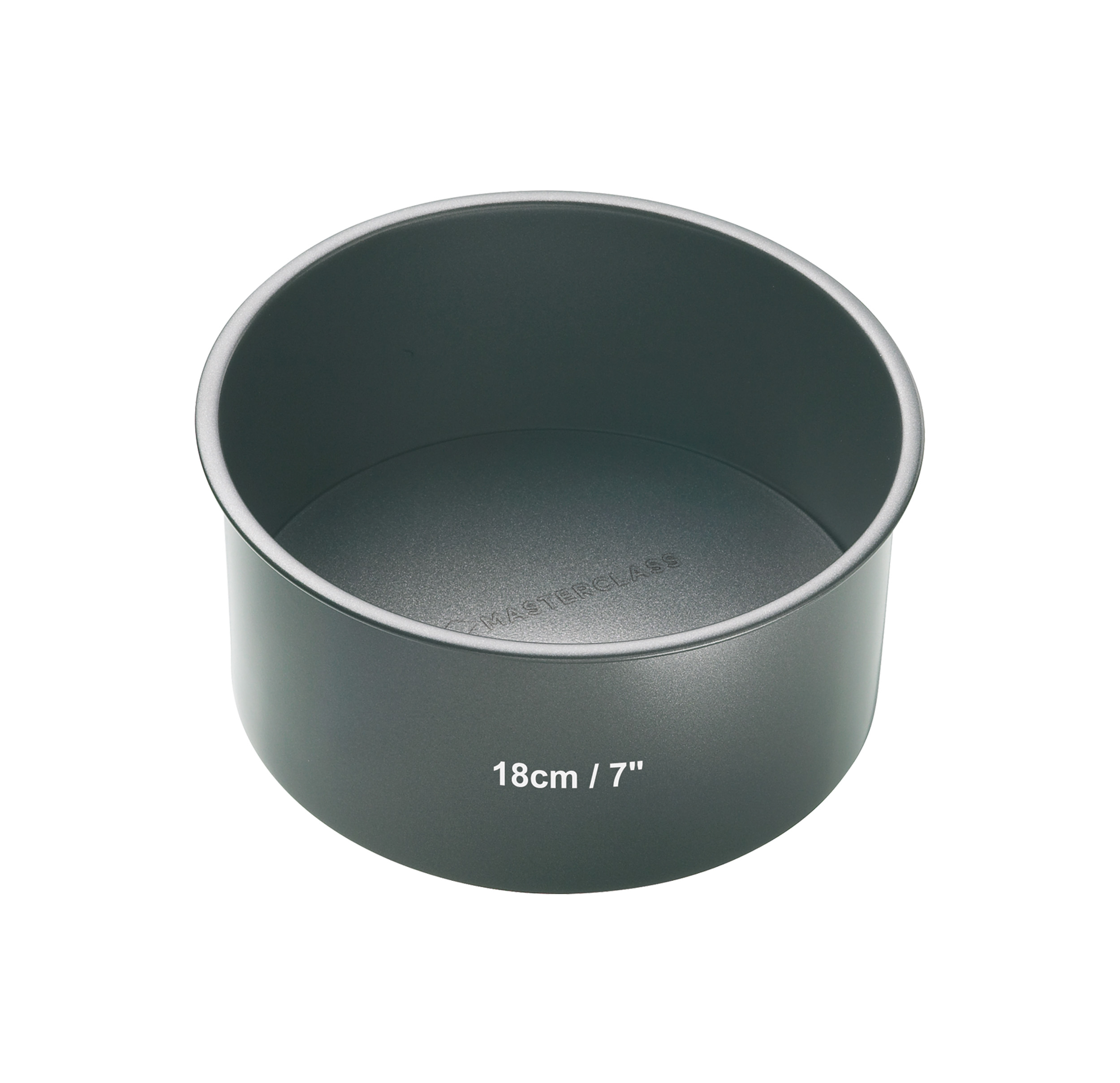 Masterclass Non-Stick Round Loose Base Deep Cake Pan - 18 x 9.5cm