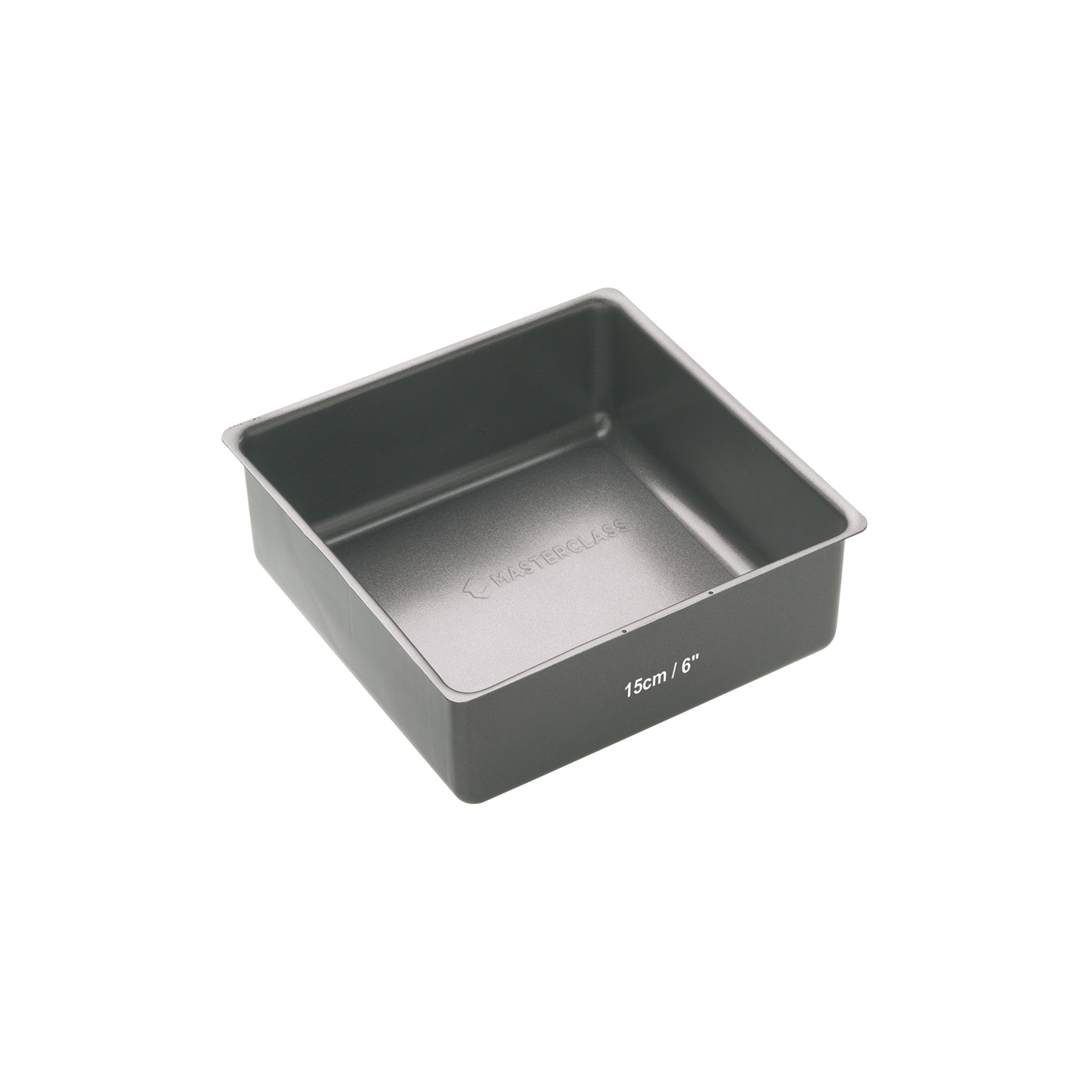 Masterclass Non-Stick Square Loose Base Deep Cake Pan - 15 x 5.5cm