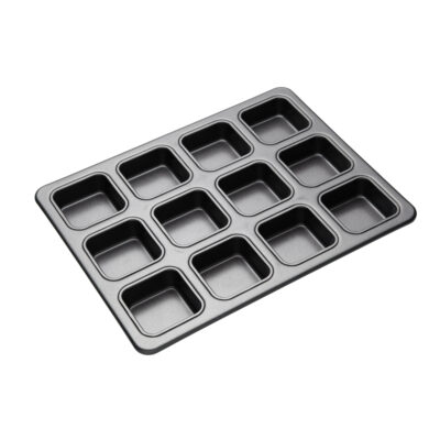 Masterclass Non-Stick Large 12 Hole Brownie Tray - 34 x 26cm