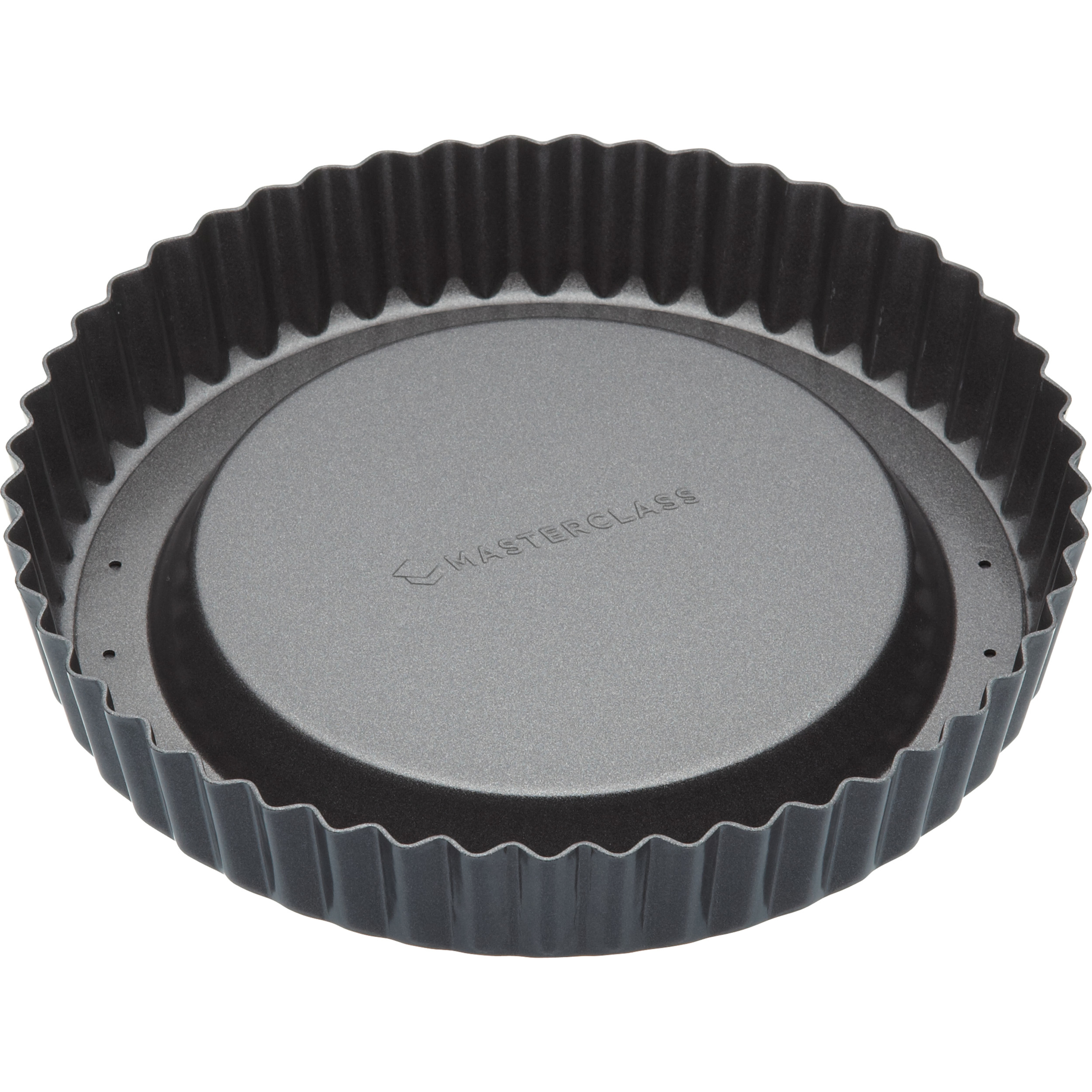Masterclass Non-Stick Raised Loose Base Fluted Flan & Quiche Pan - 20cm