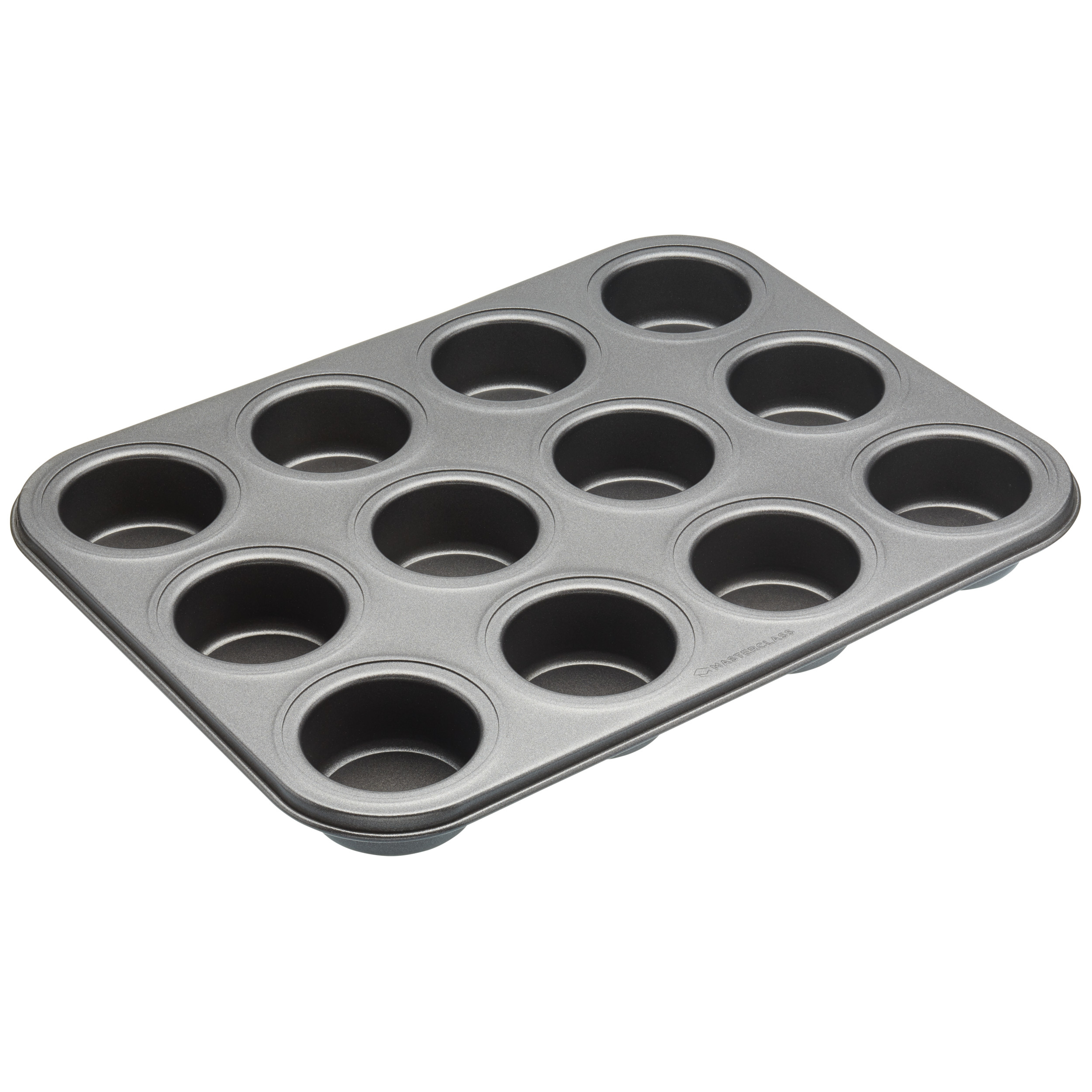 Masterclass Non-Stick Loose Base 12 Hole Mini Sandwich Tray - 36 x 27cm