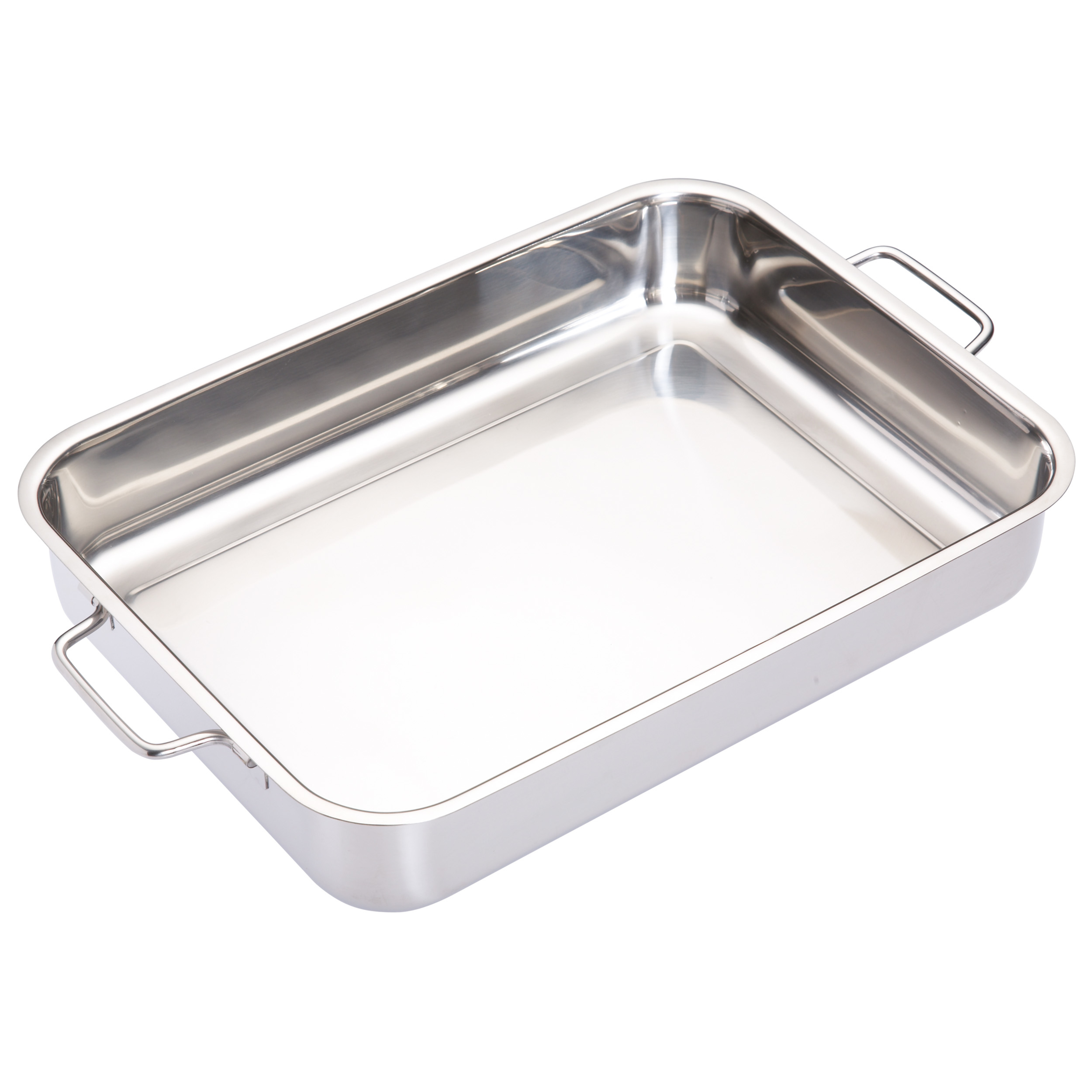 Masterclass Deep Stainless Steel Heavy Duty Roasting Pan - 37 x 27cm