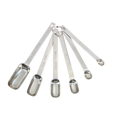 Masterclass 6 Piece Stainless Steel Measuring Spoon Set