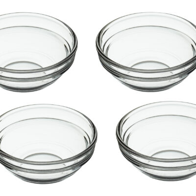 KitchenCraft 4 x 55ml Glass Pinch Bowls