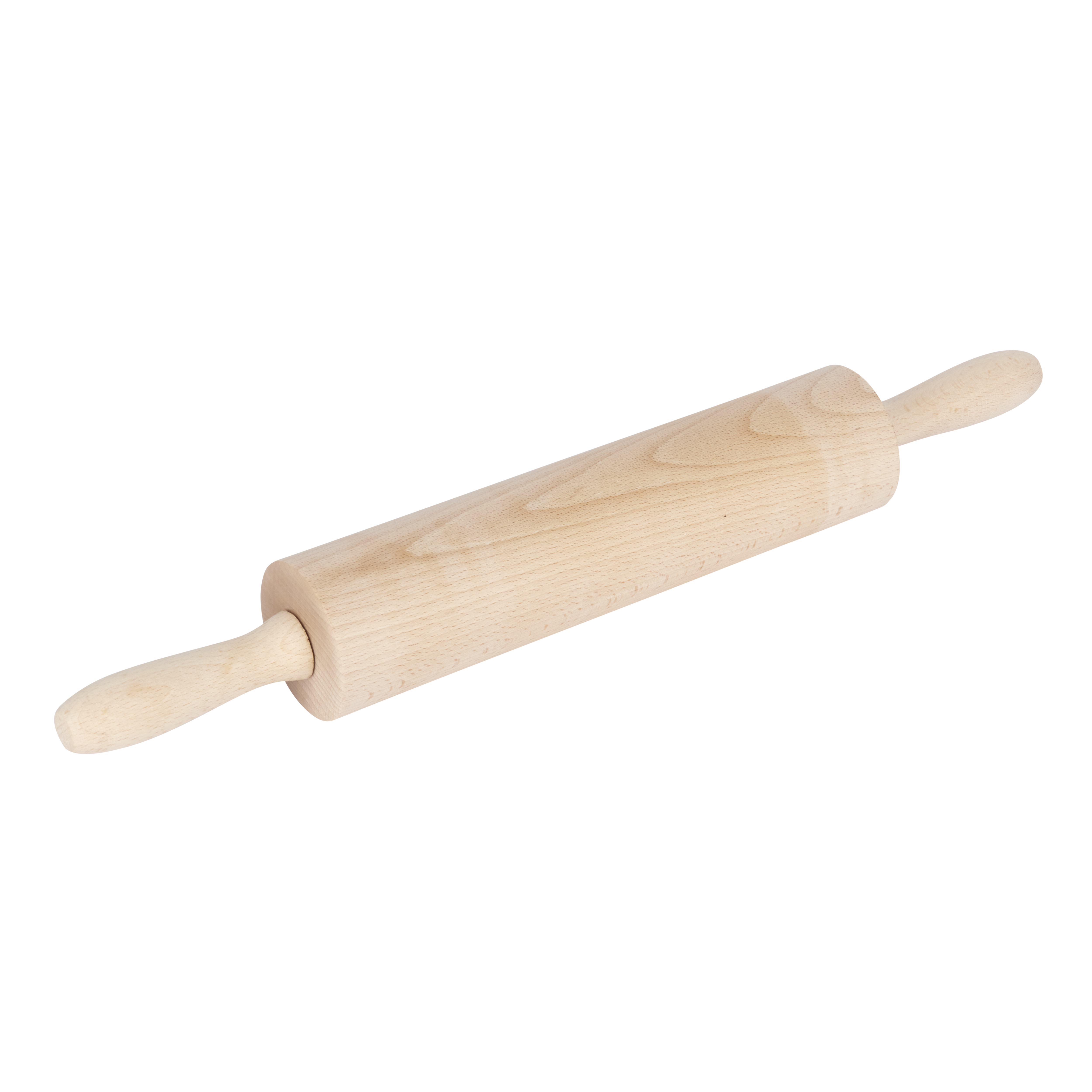 KitchenCraft Wooden 44cm Revolving Rolling Pin - Beech