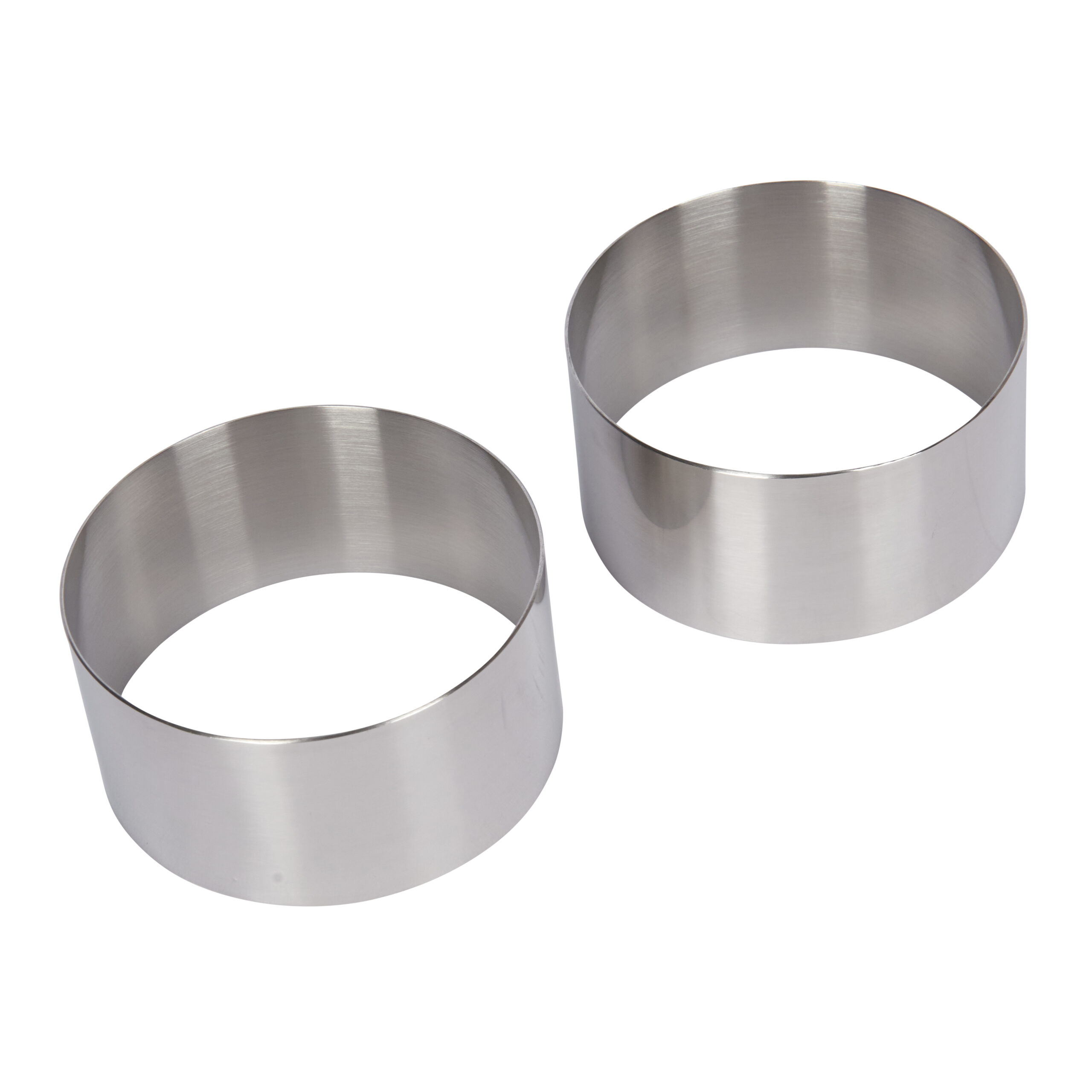 KitchenCraft 2 x Stainless Steel Cooking Rings - 7cm
