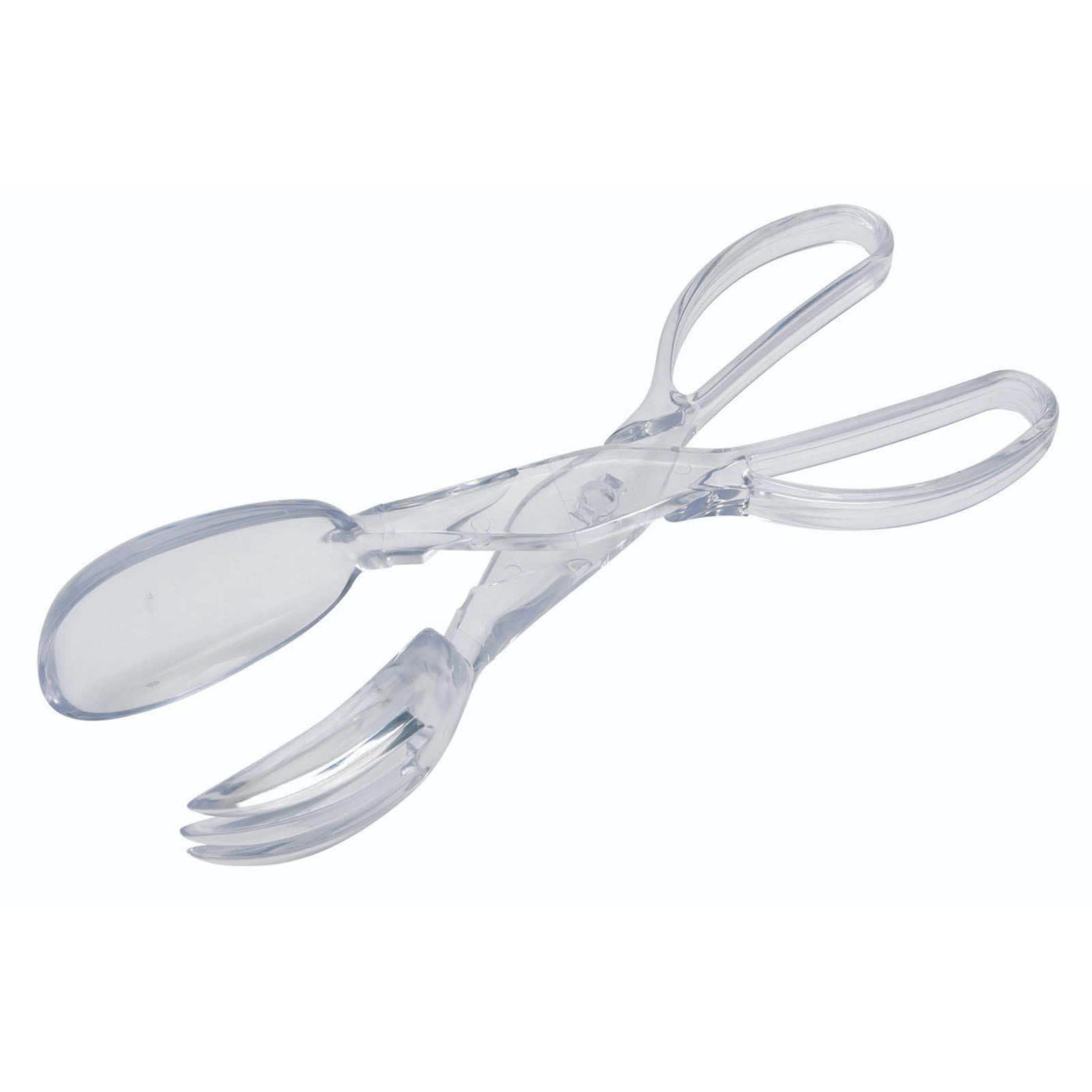KitchenCraft Acrylic Scissor Action 34cm Salad Serving Tongs