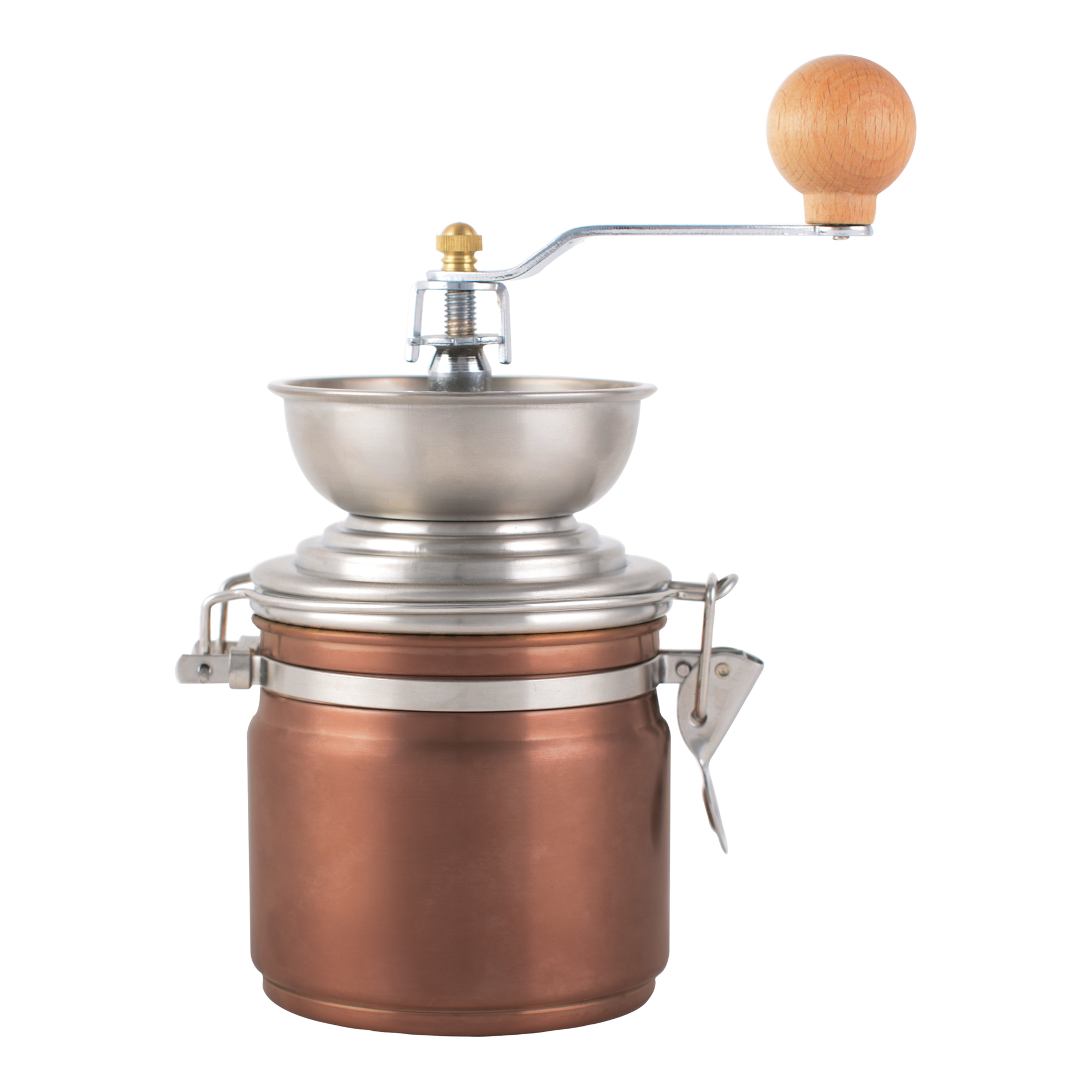 La Cafetiere Stainless Steel Manual Coffee Grinder - Copper
