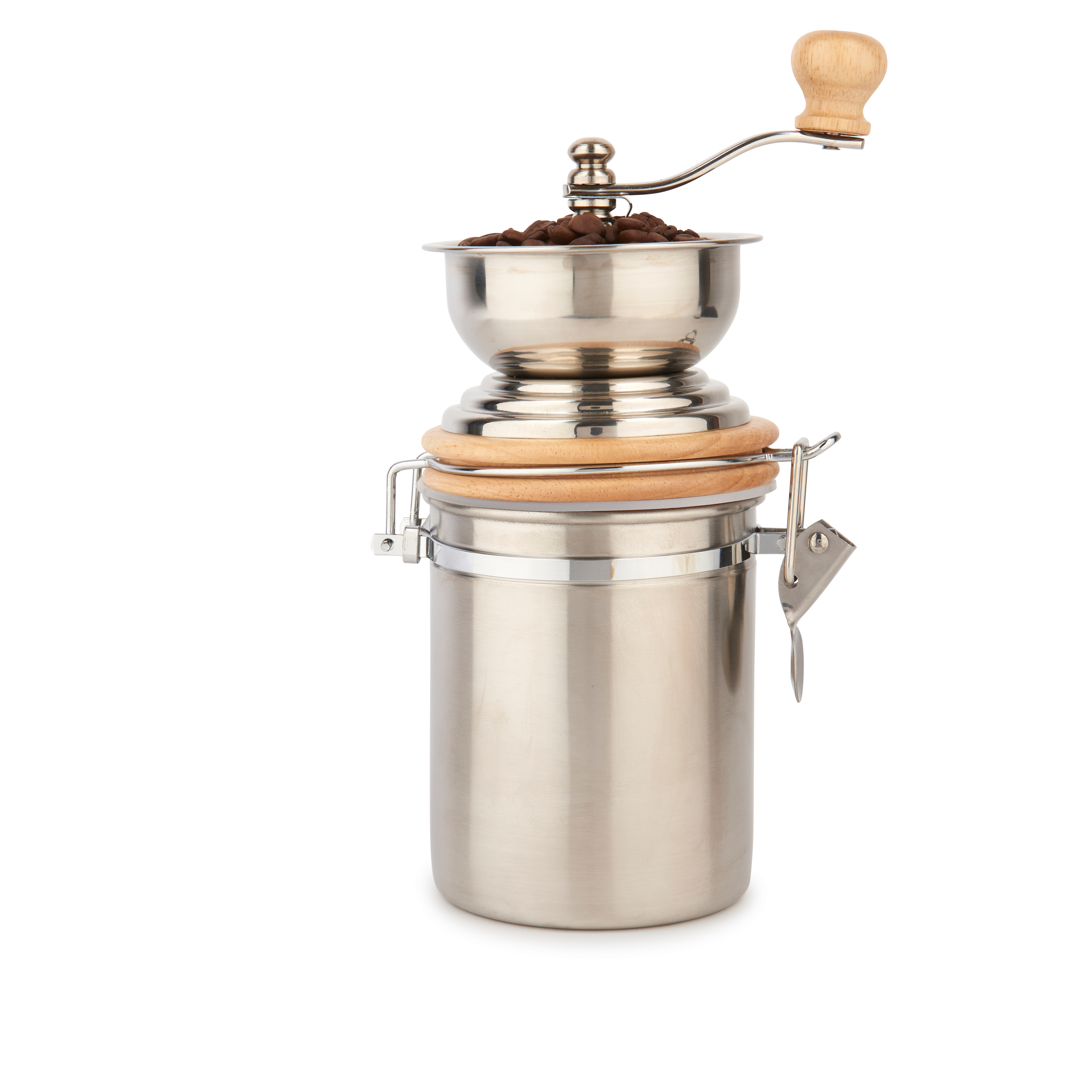 La Cafetiere Stainless Steel Manual Coffee Grinder - Silver