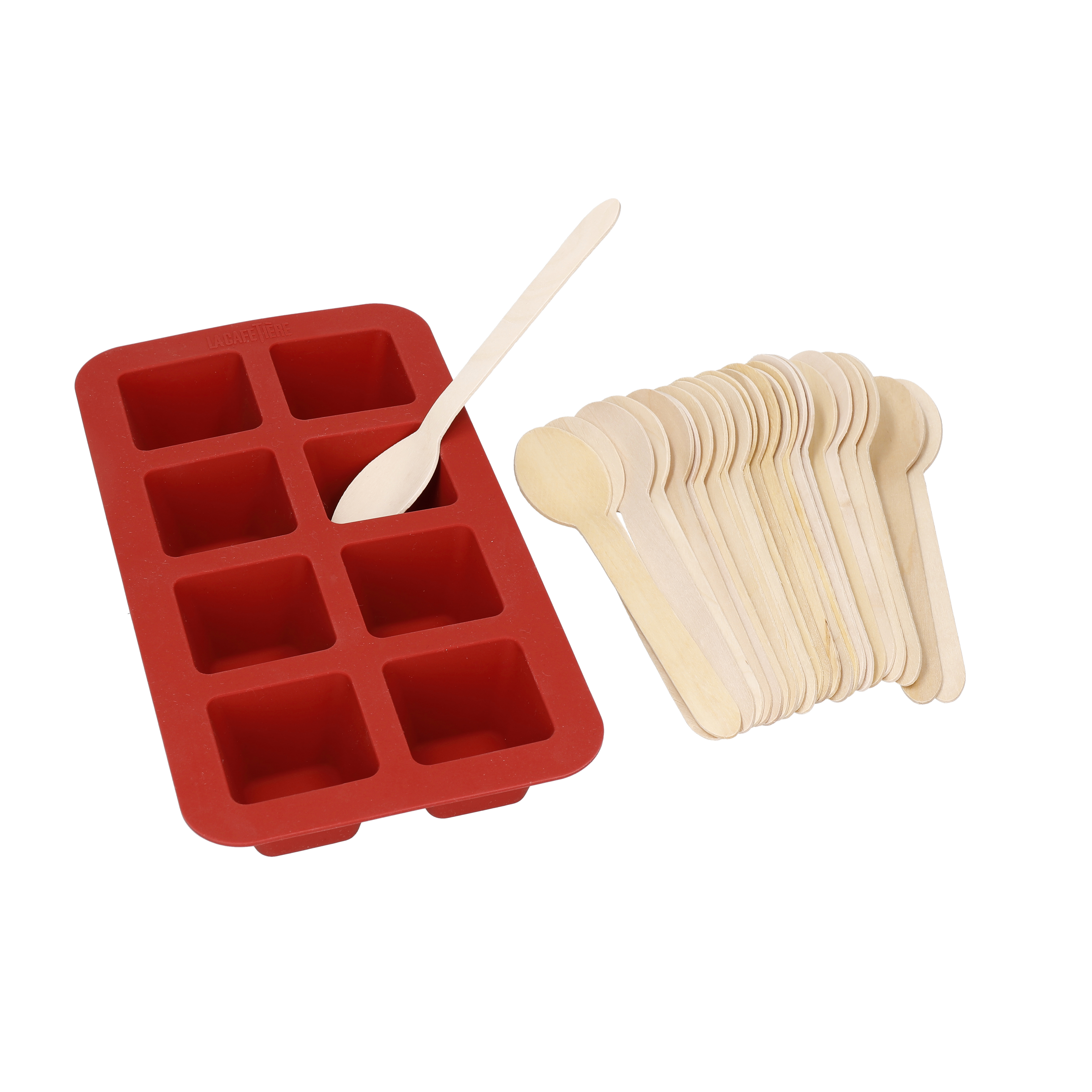 La Cafetiere Silicone Chocolate Mould with 24 x Spoons