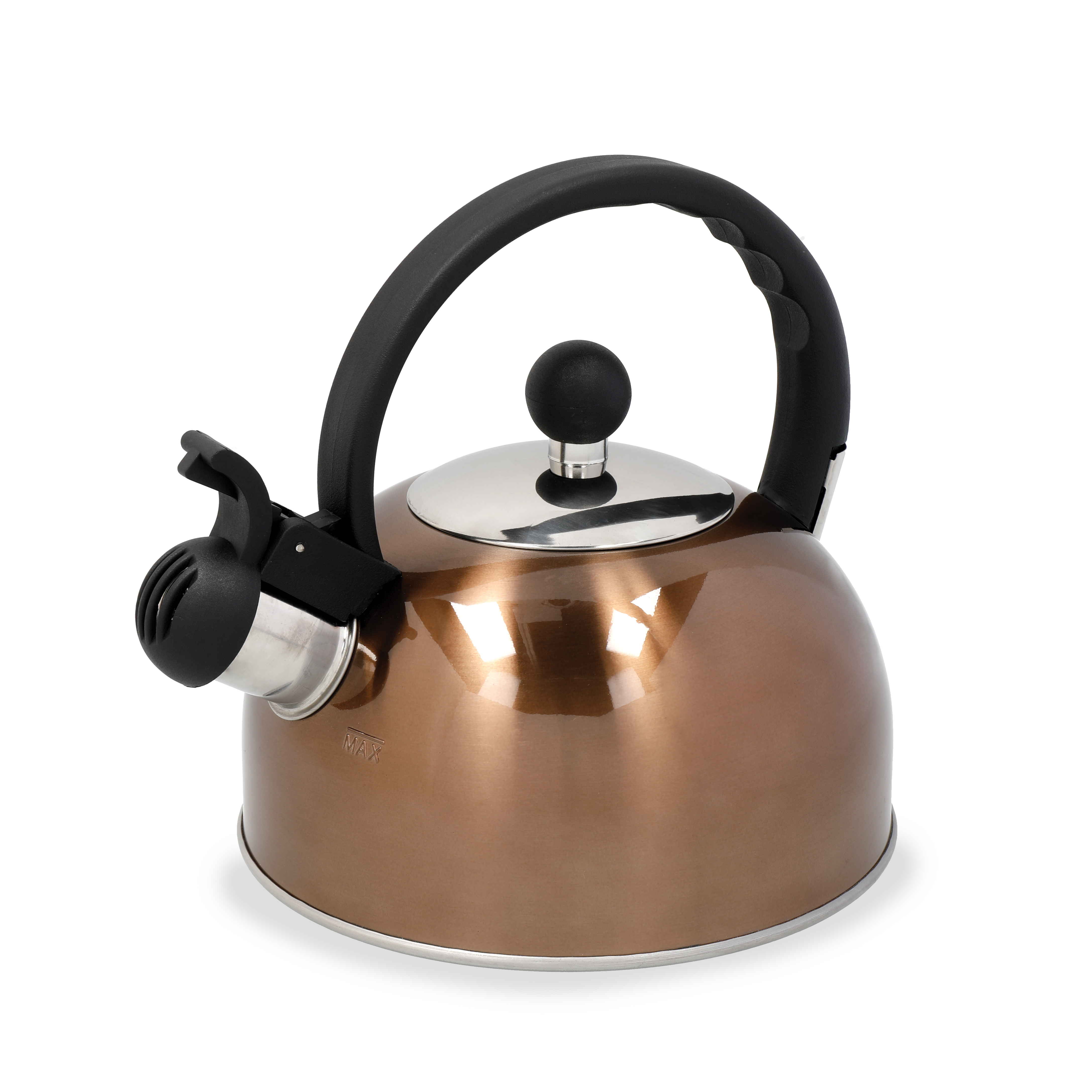 La Cafetiere Stainless Steel 1.4 Litres Whistling Kettle - Copper